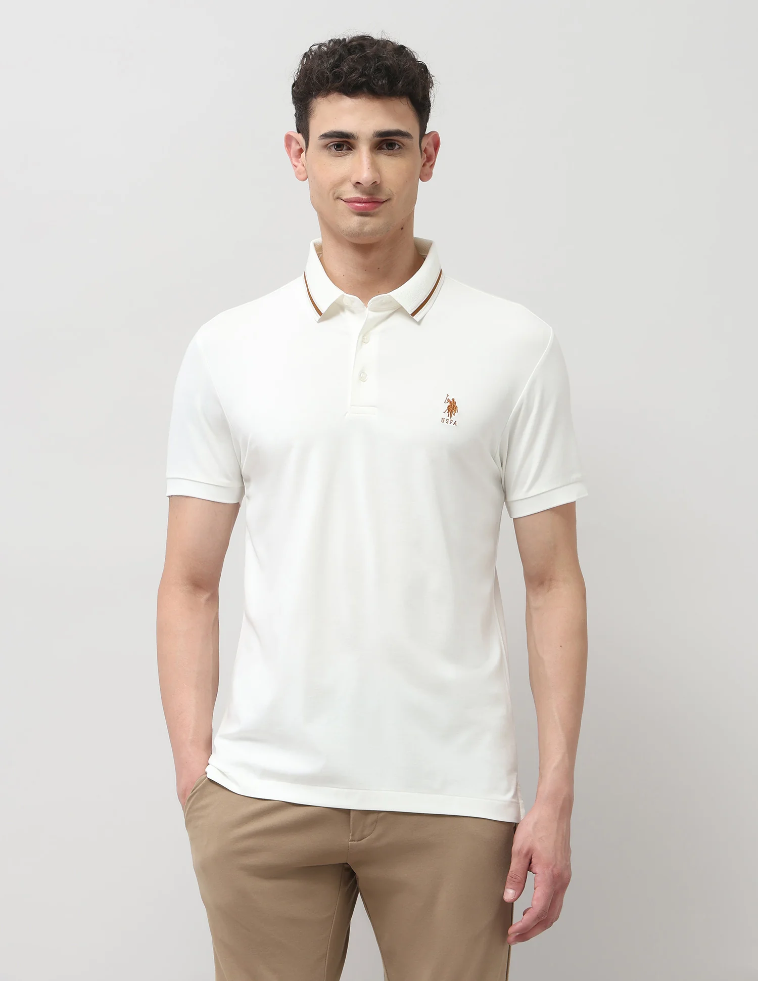 Regular Fit Solid Polo Shirt - Image 6