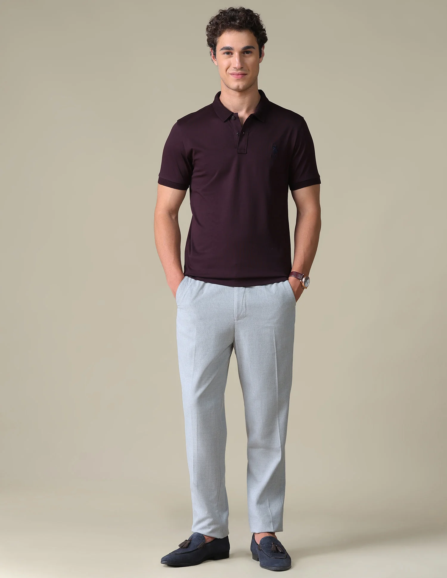 Regular Fit Solid Polo Shirt - Image 3