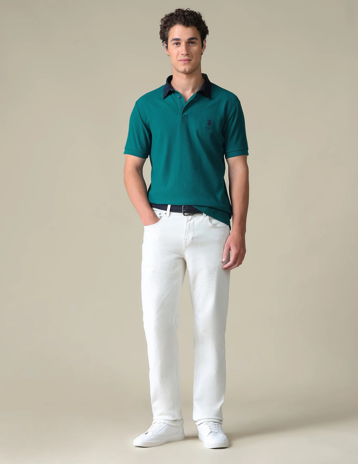 Regular Fit Solid Polo Shirt - Image 3