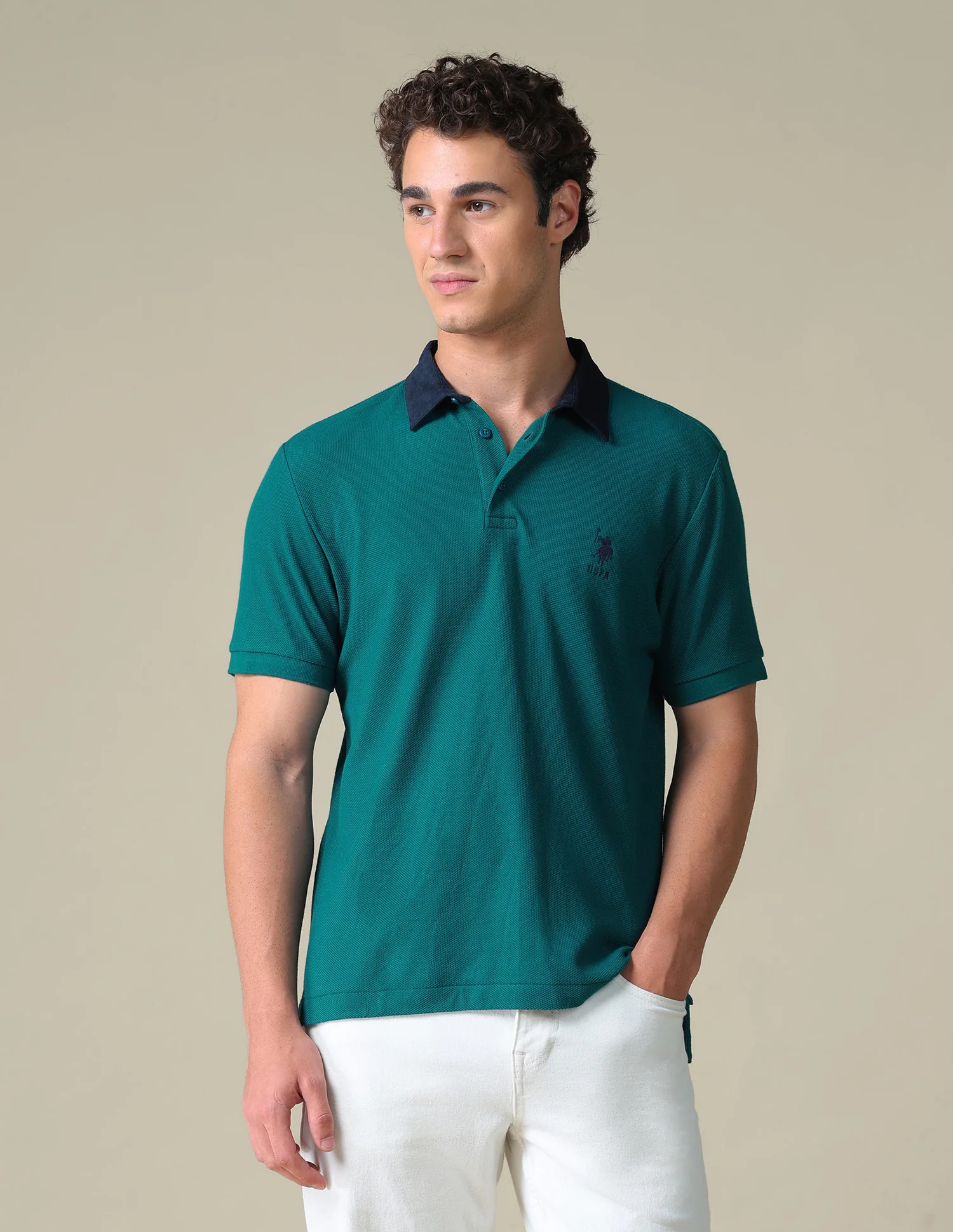 Regular Fit Solid Polo Shirt - Image 6