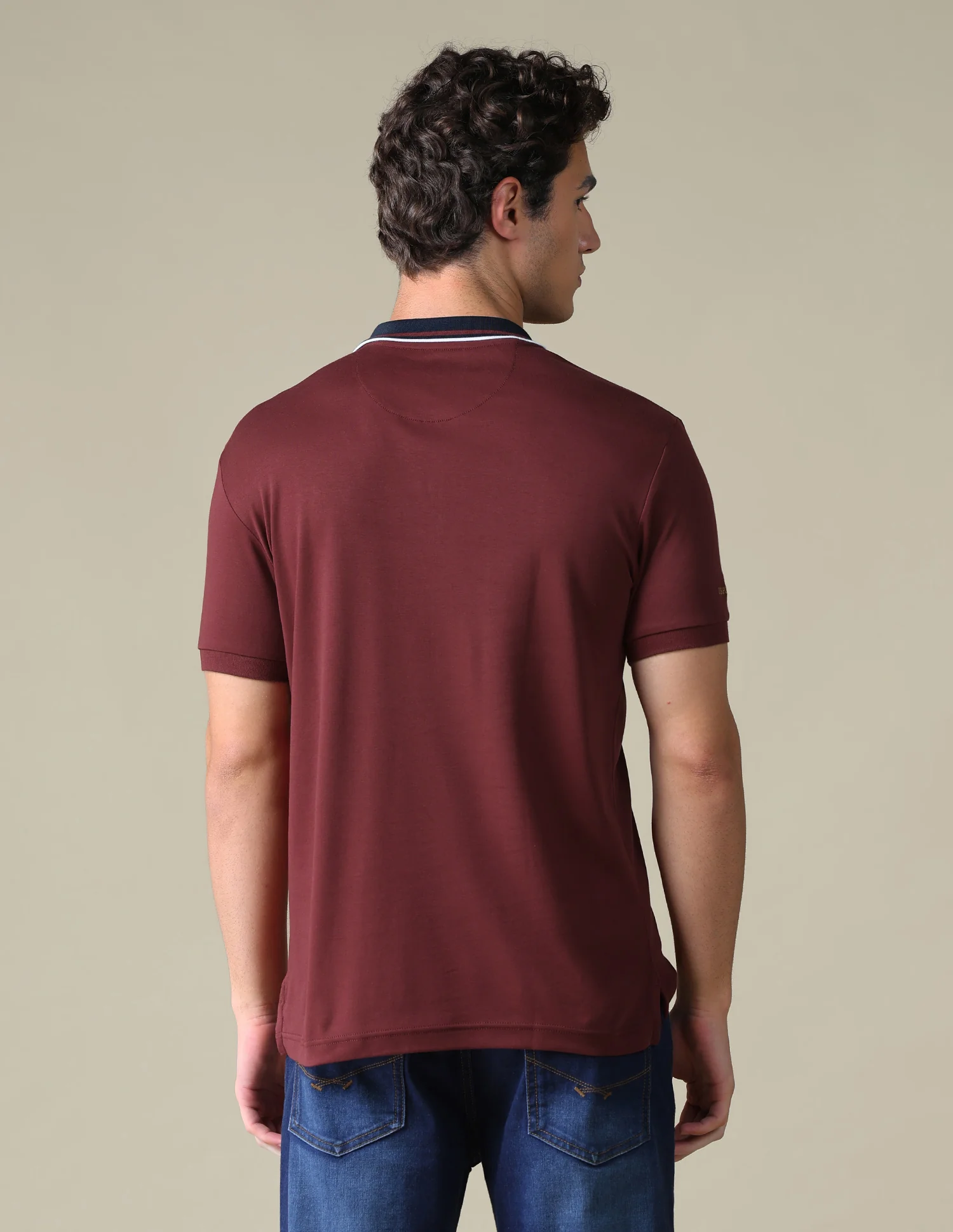 Regular Fit Solid Polo Shirt - Image 5