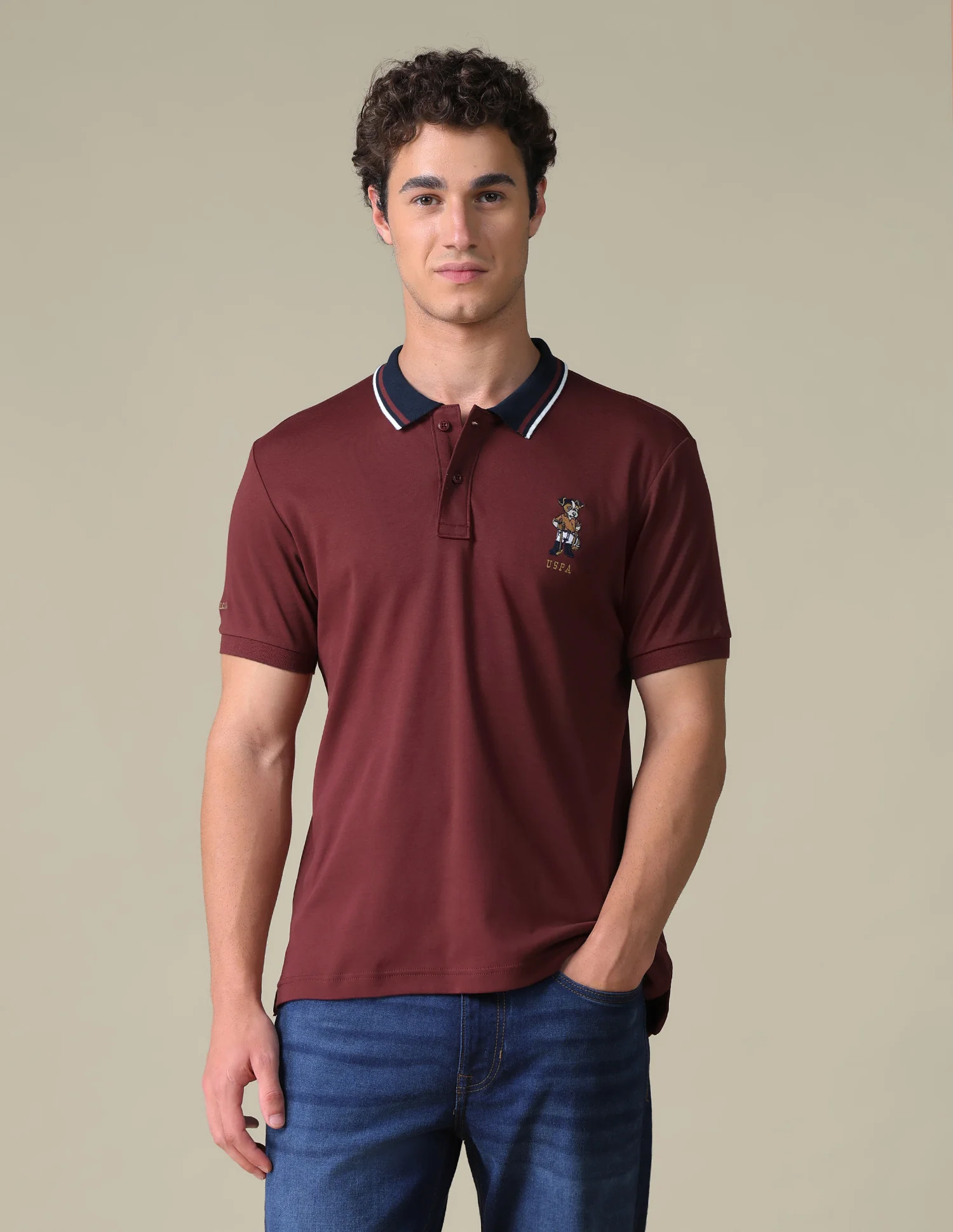 Regular Fit Solid Polo Shirt - Image 6