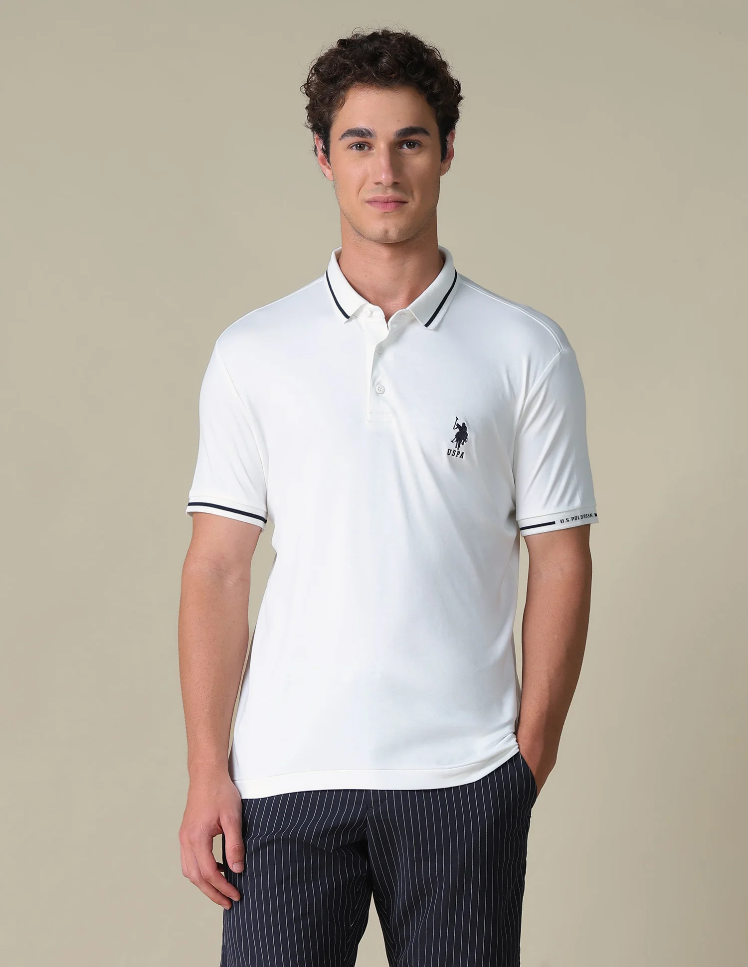 Regular Fit Solid Polo Shirt - Image 6