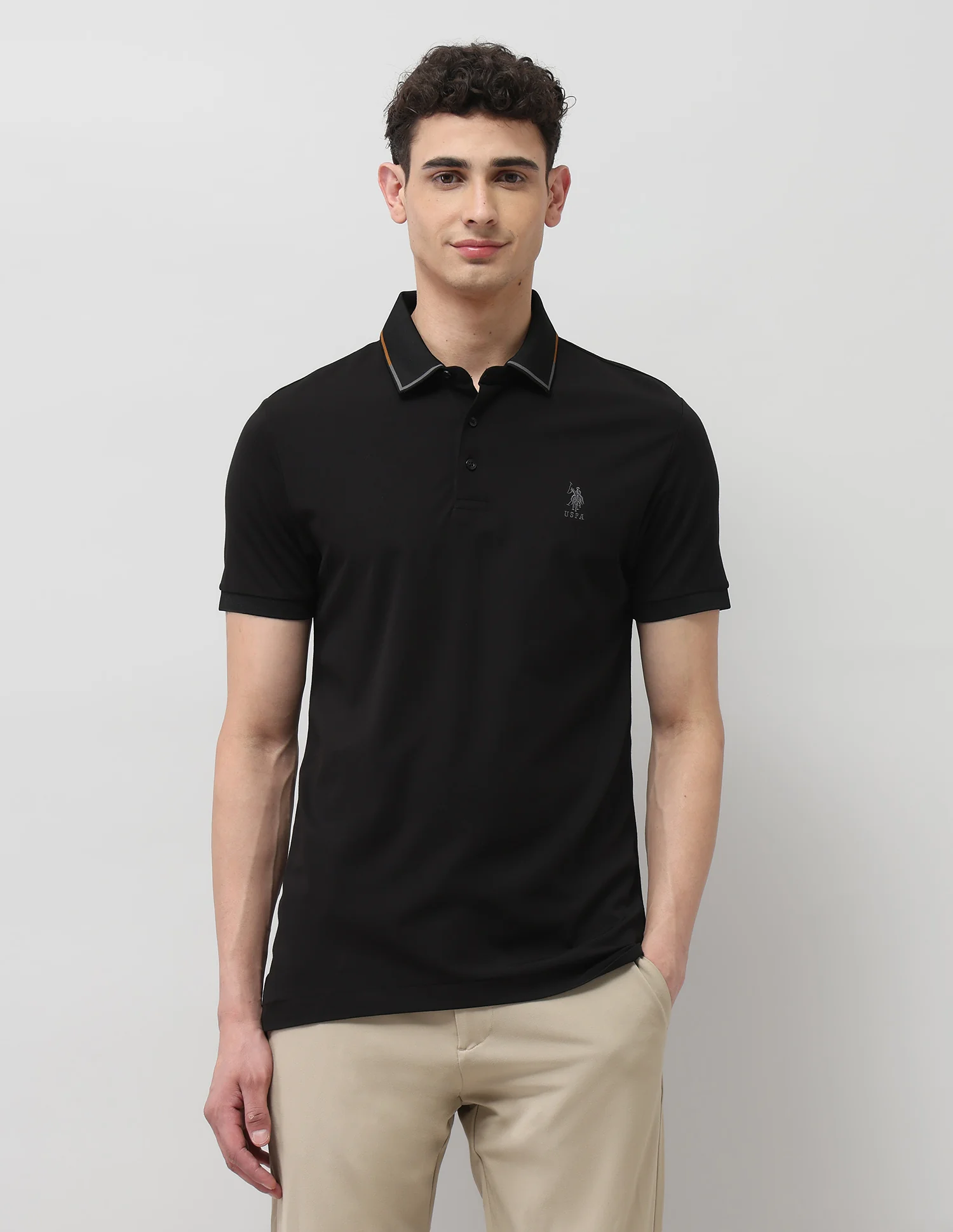 Regular Fit Solid Polo Shirt - Image 6