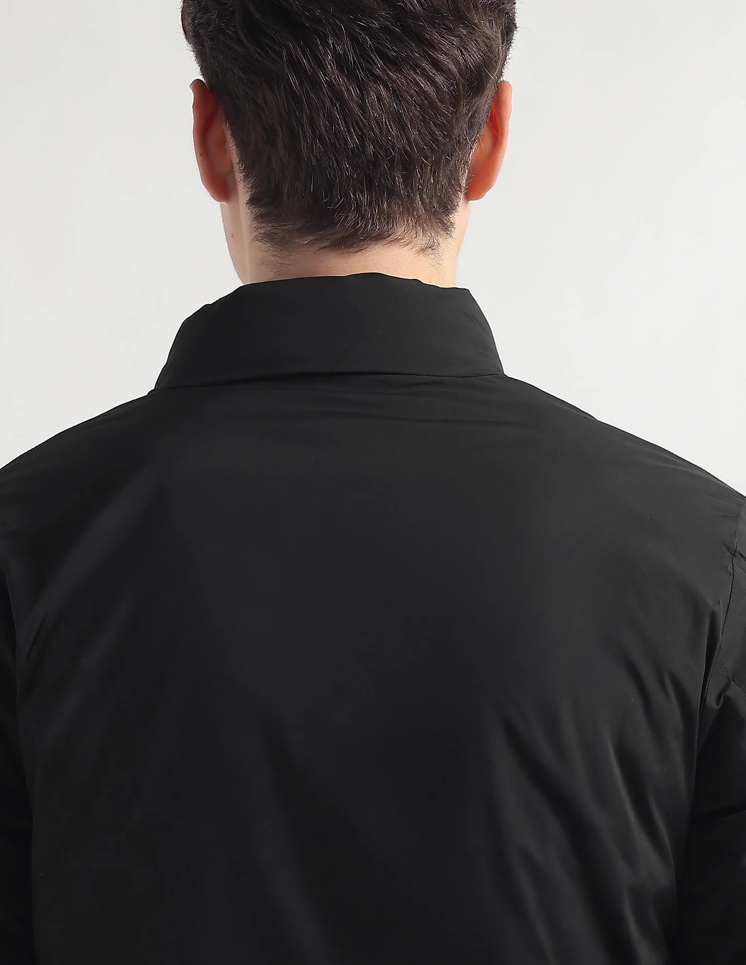 Regular Fit Solid Puffer Jacket - Image 9