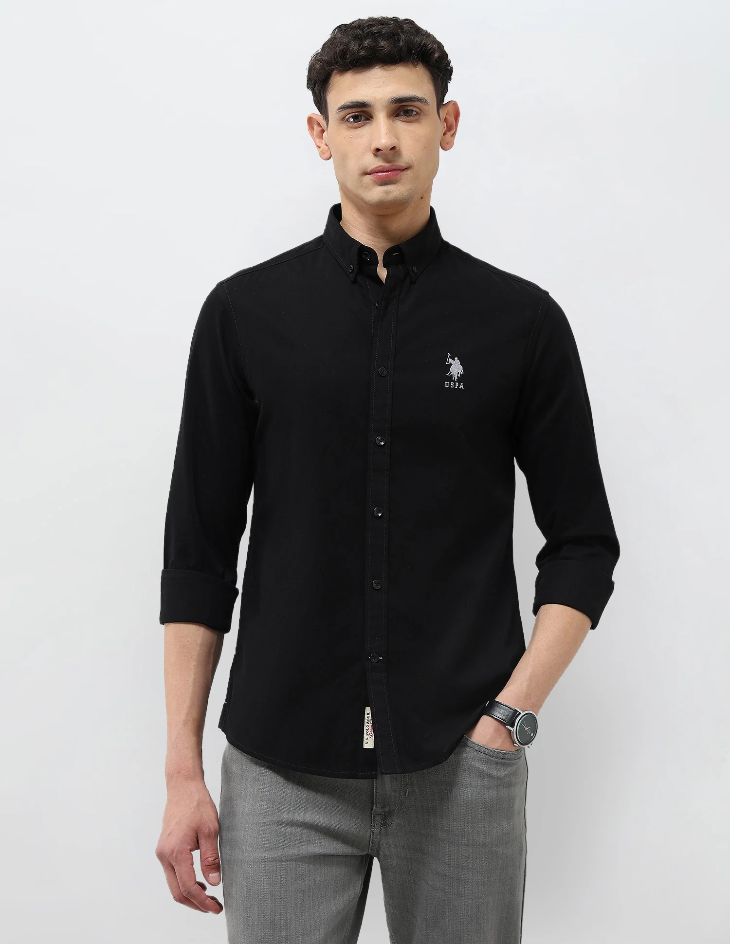 Regular Fit Solid Shirt
