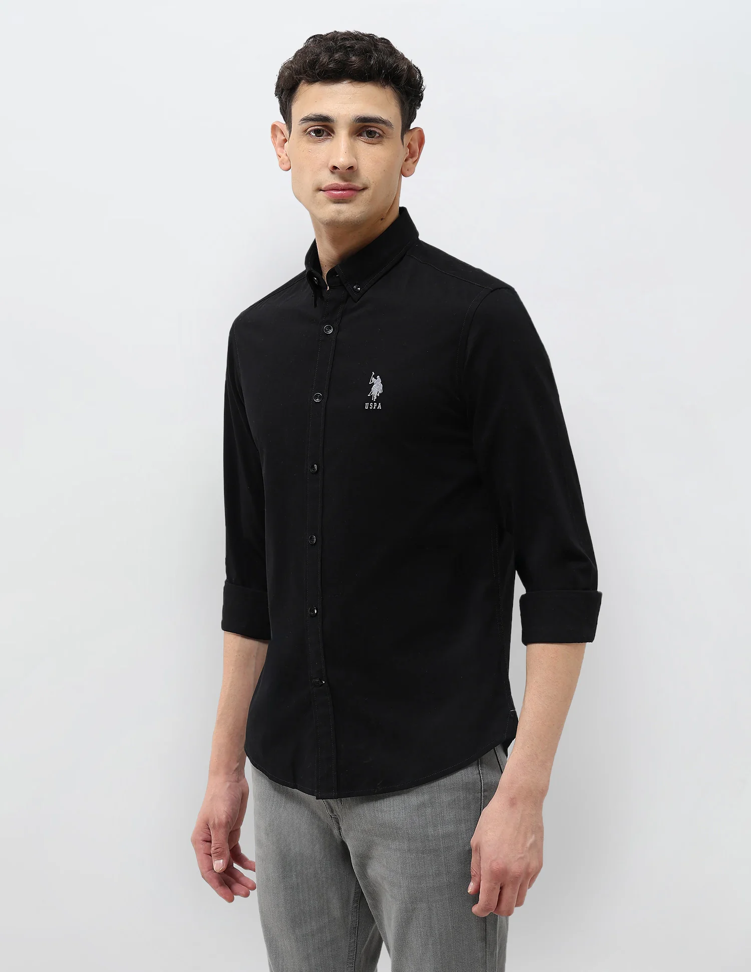 Regular Fit Solid Shirt - Image 4