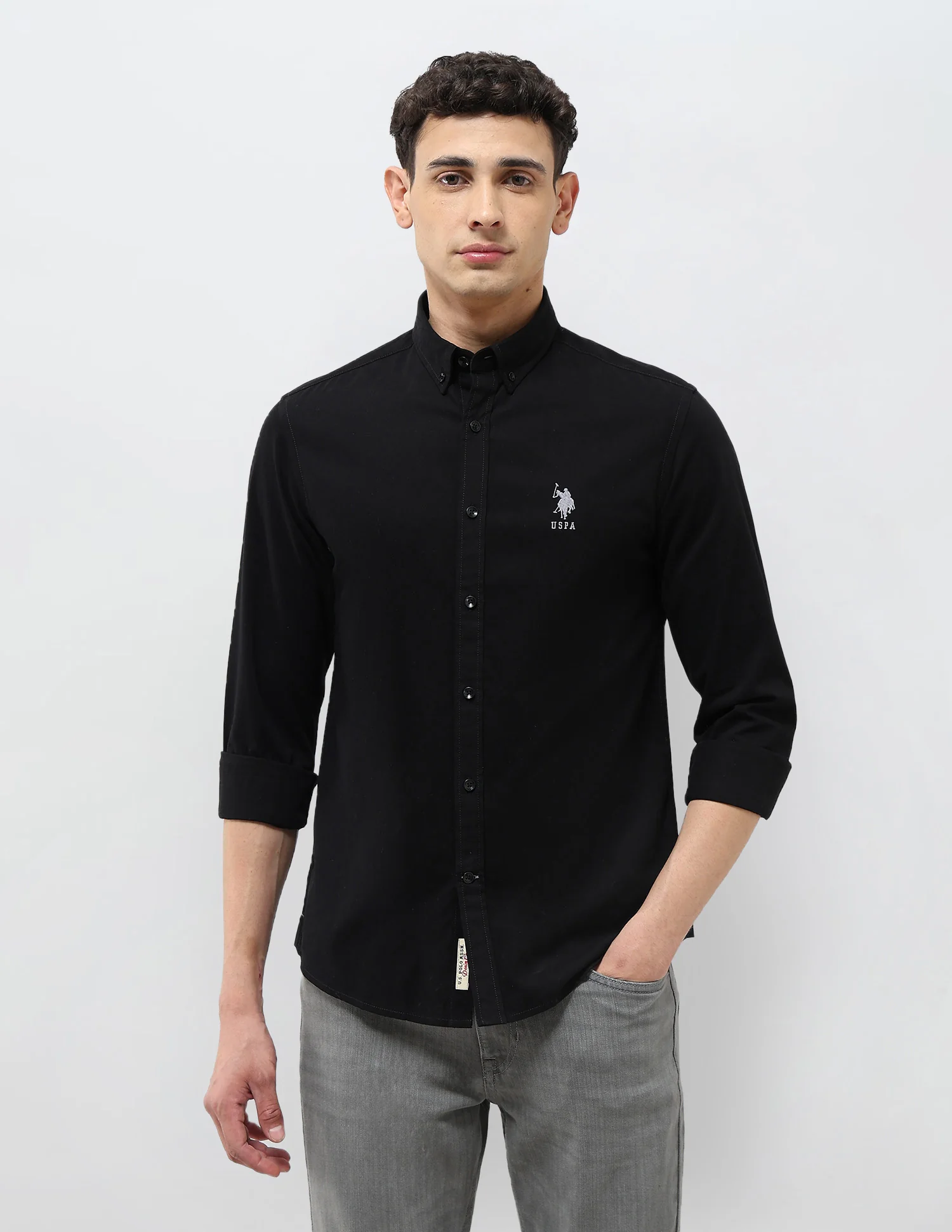 Regular Fit Solid Shirt - Image 6