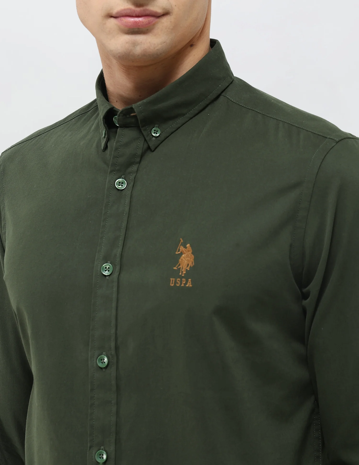Regular Fit Solid Shirt - Image 7
