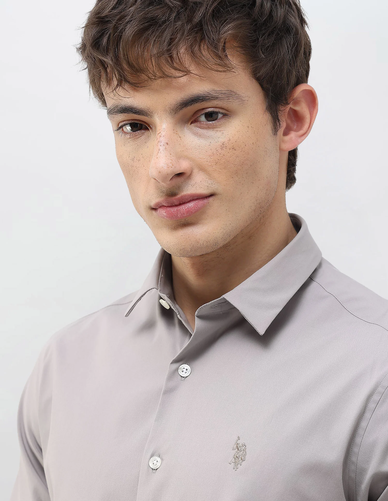 Regular Fit Solid Shirt - Image 7