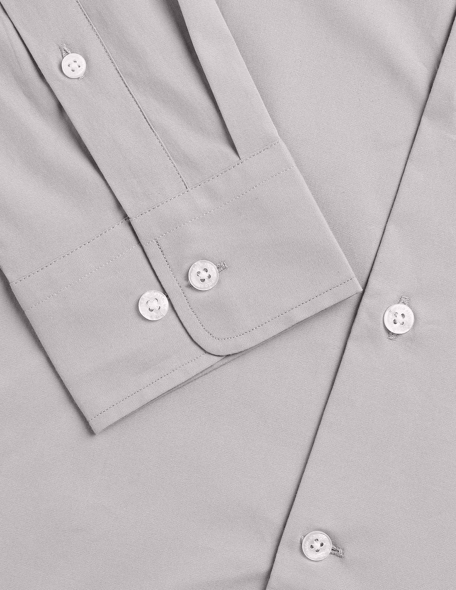 Regular Fit Solid Shirt - Image 8