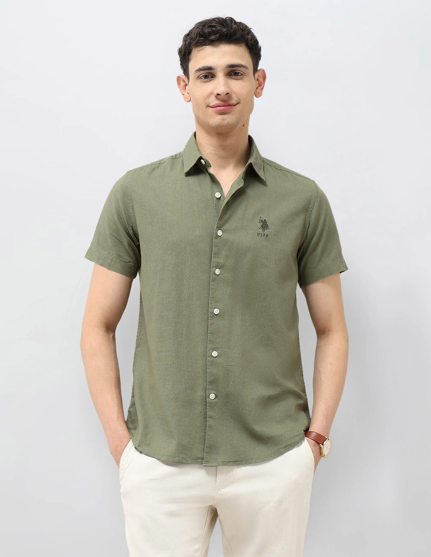 Regular Fit Solid Shirt
