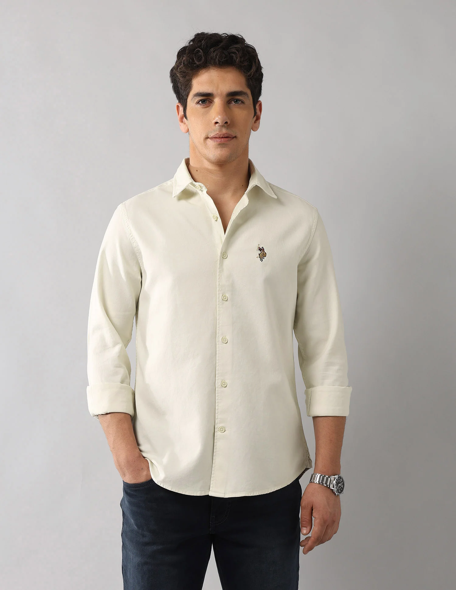 Regular Fit Solid Shirt