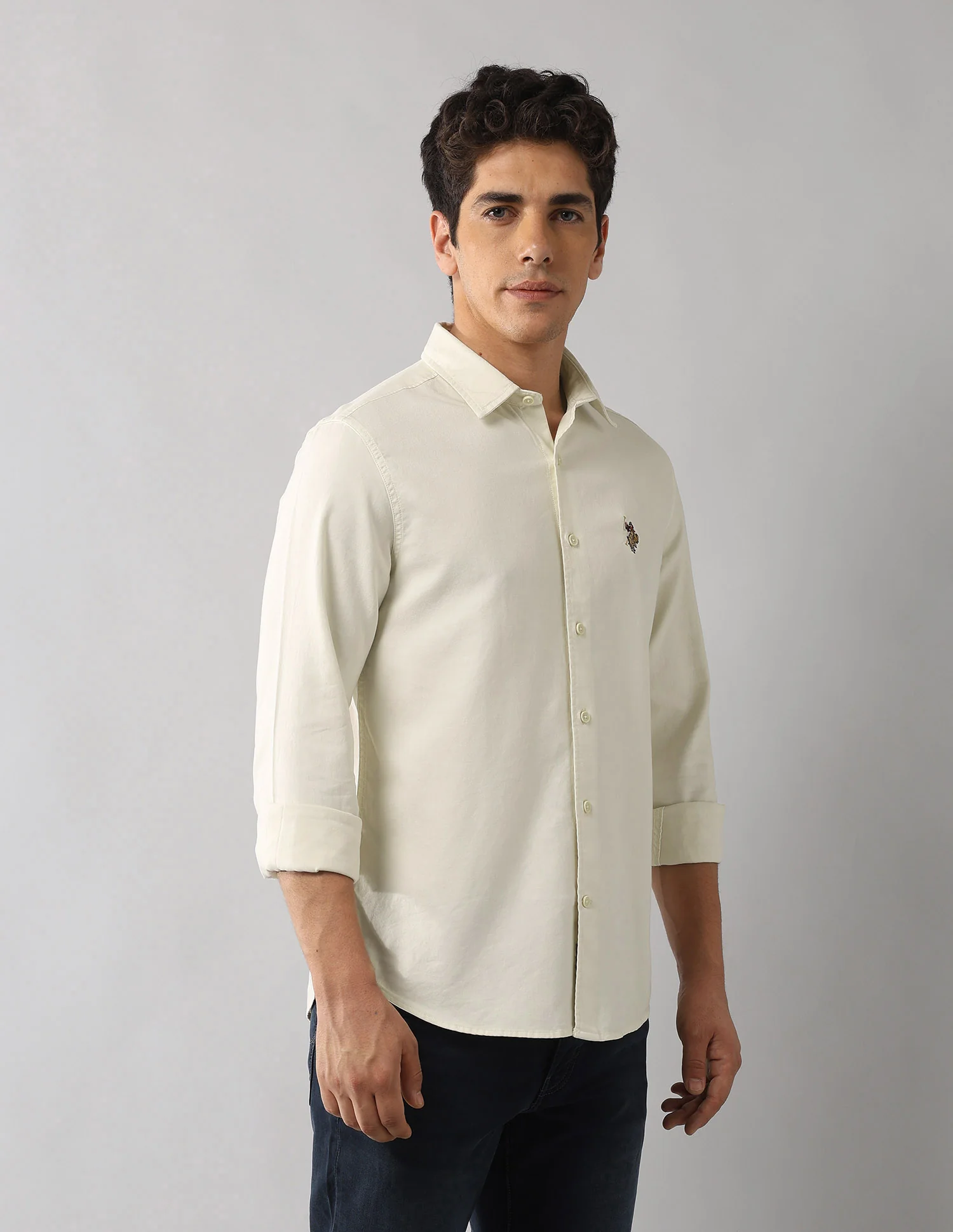 Regular Fit Solid Shirt - Image 4