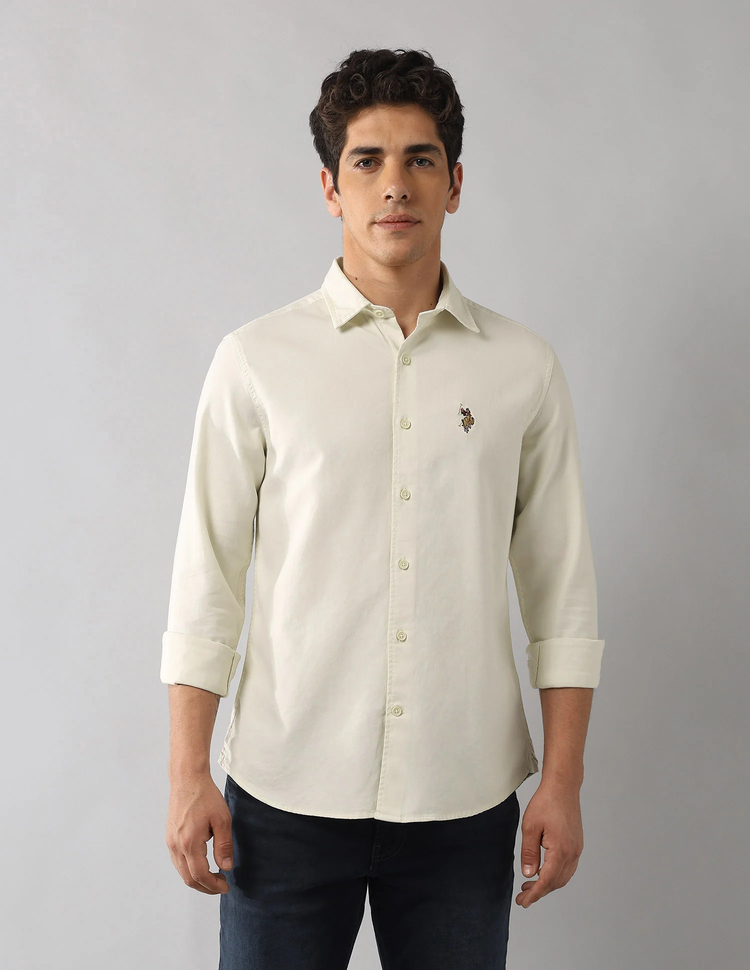 Regular Fit Solid Shirt - Image 6