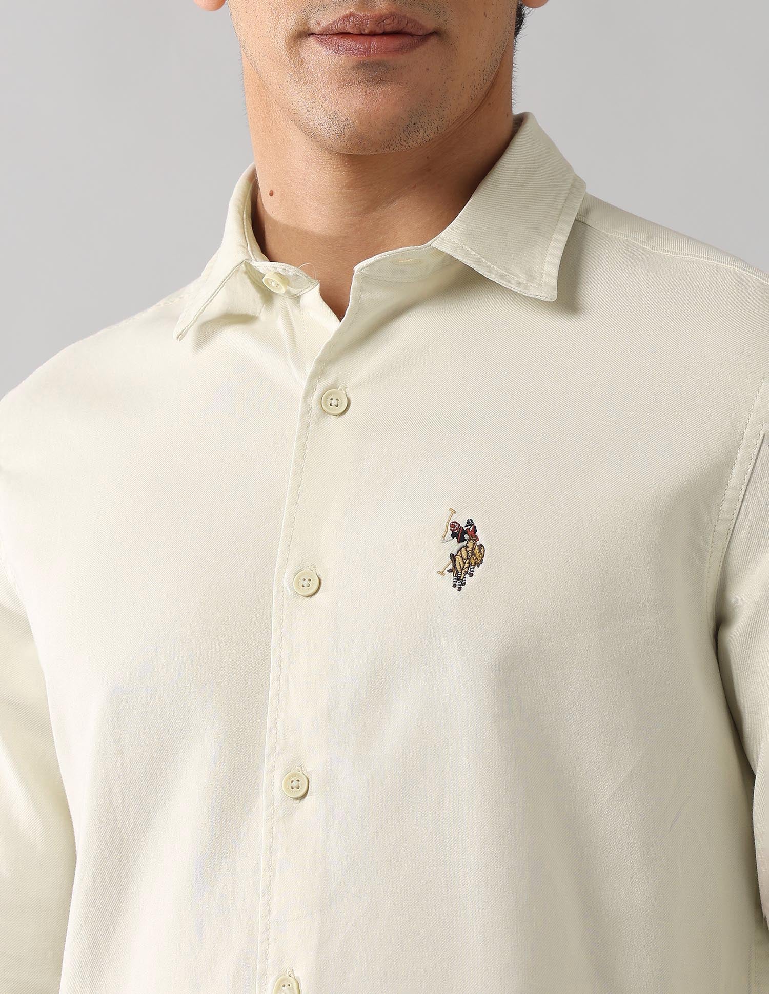 Regular Fit Solid Shirt - Image 7
