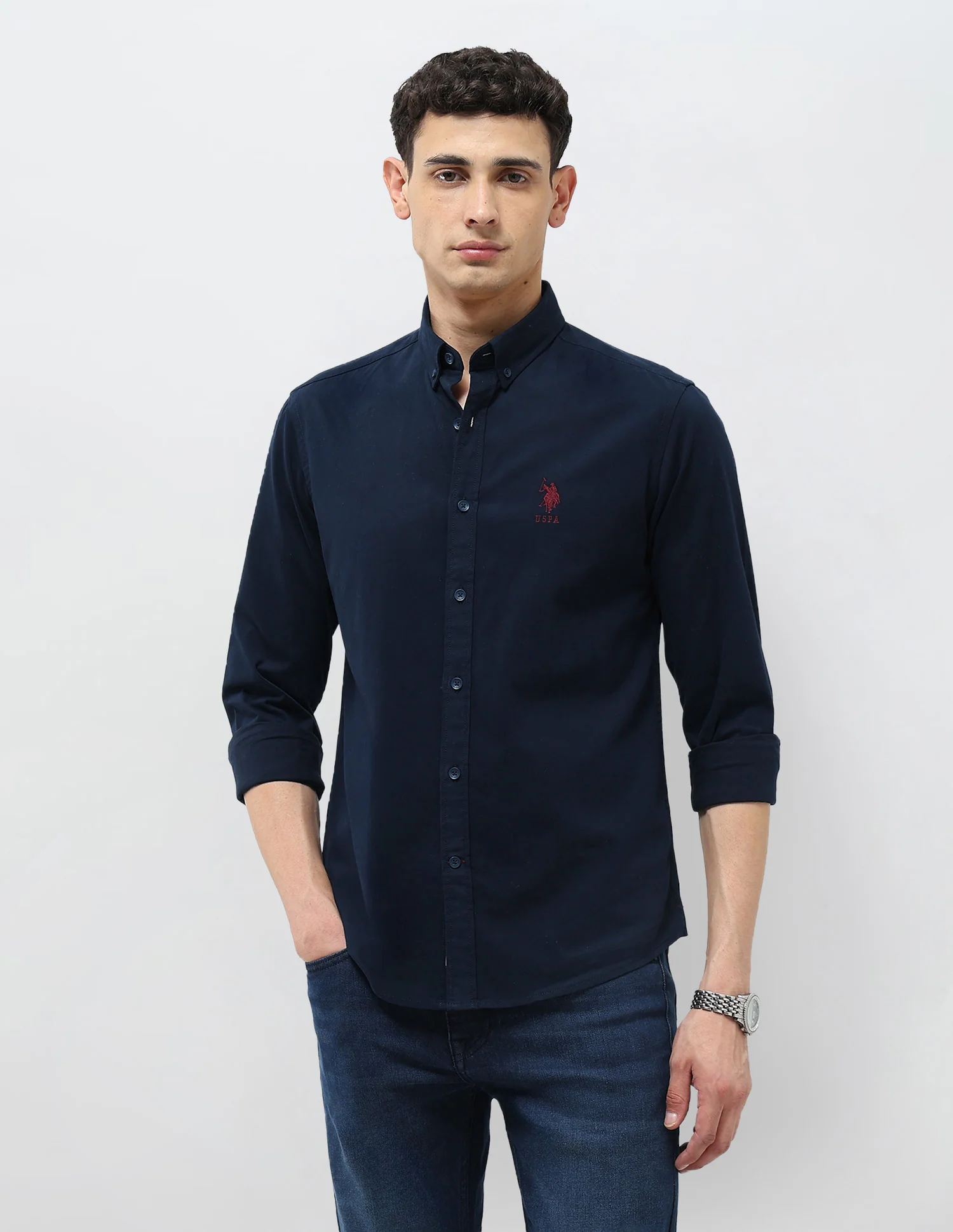 Regular Fit Solid Shirt