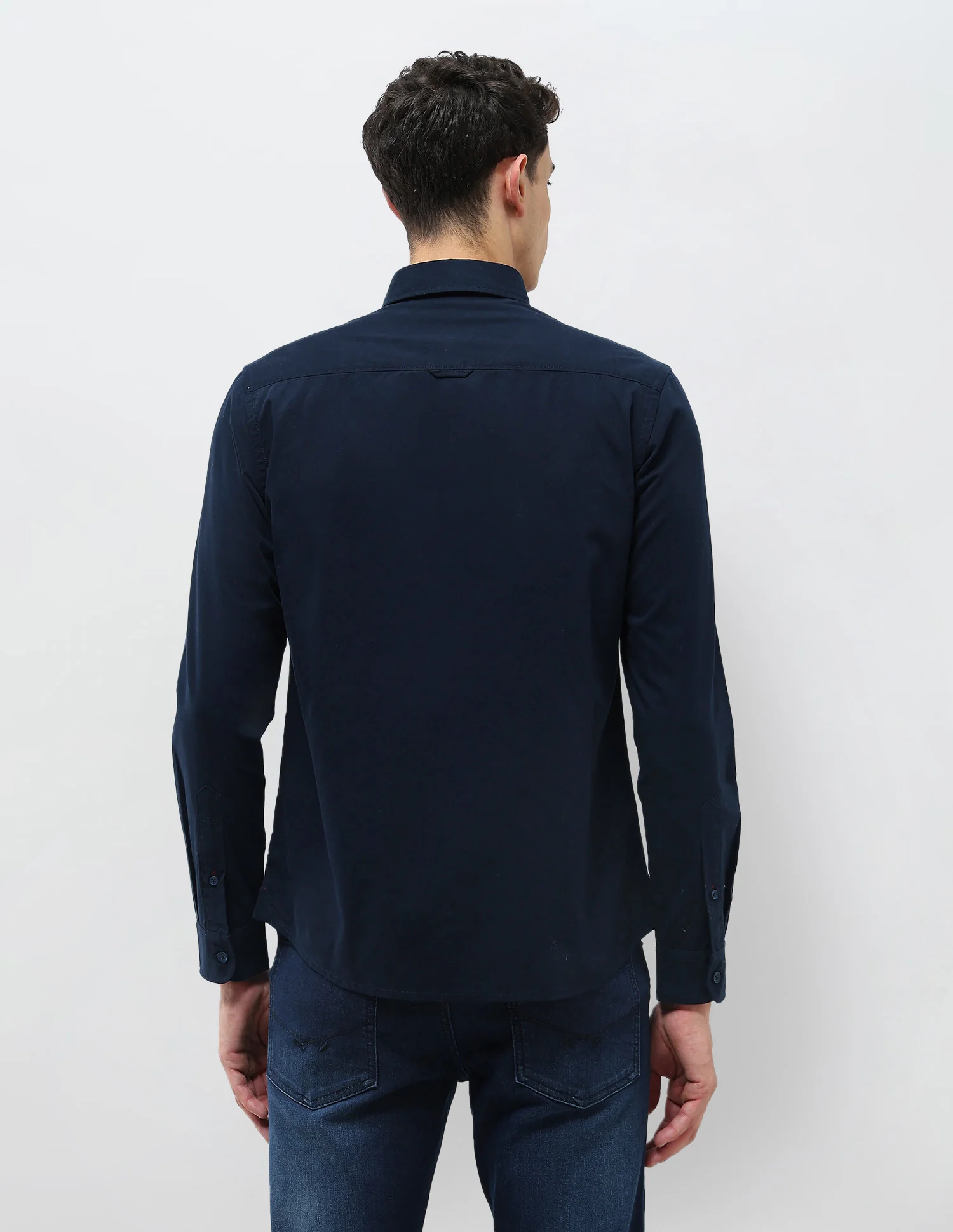 Regular Fit Solid Shirt - Image 5