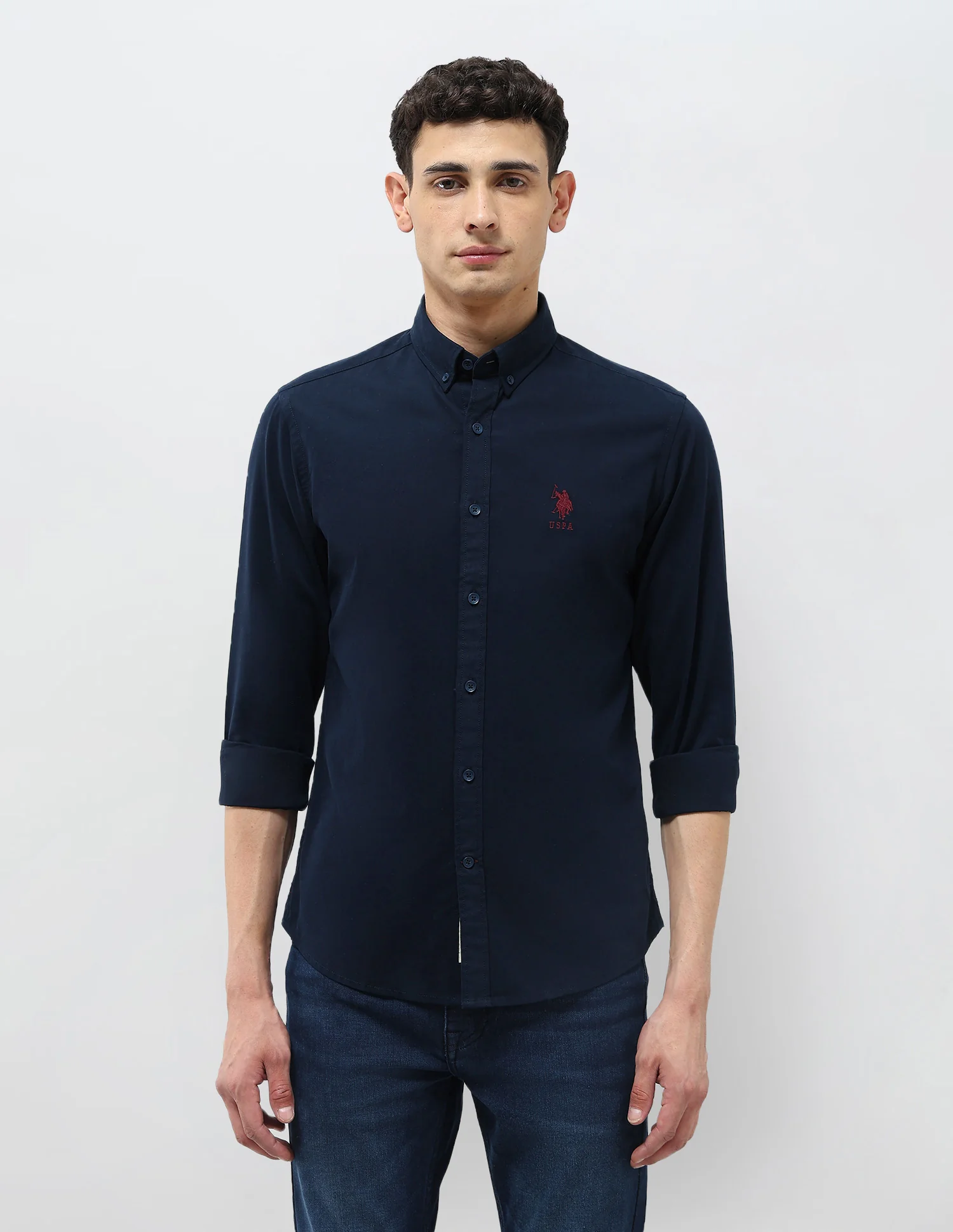 Regular Fit Solid Shirt - Image 6