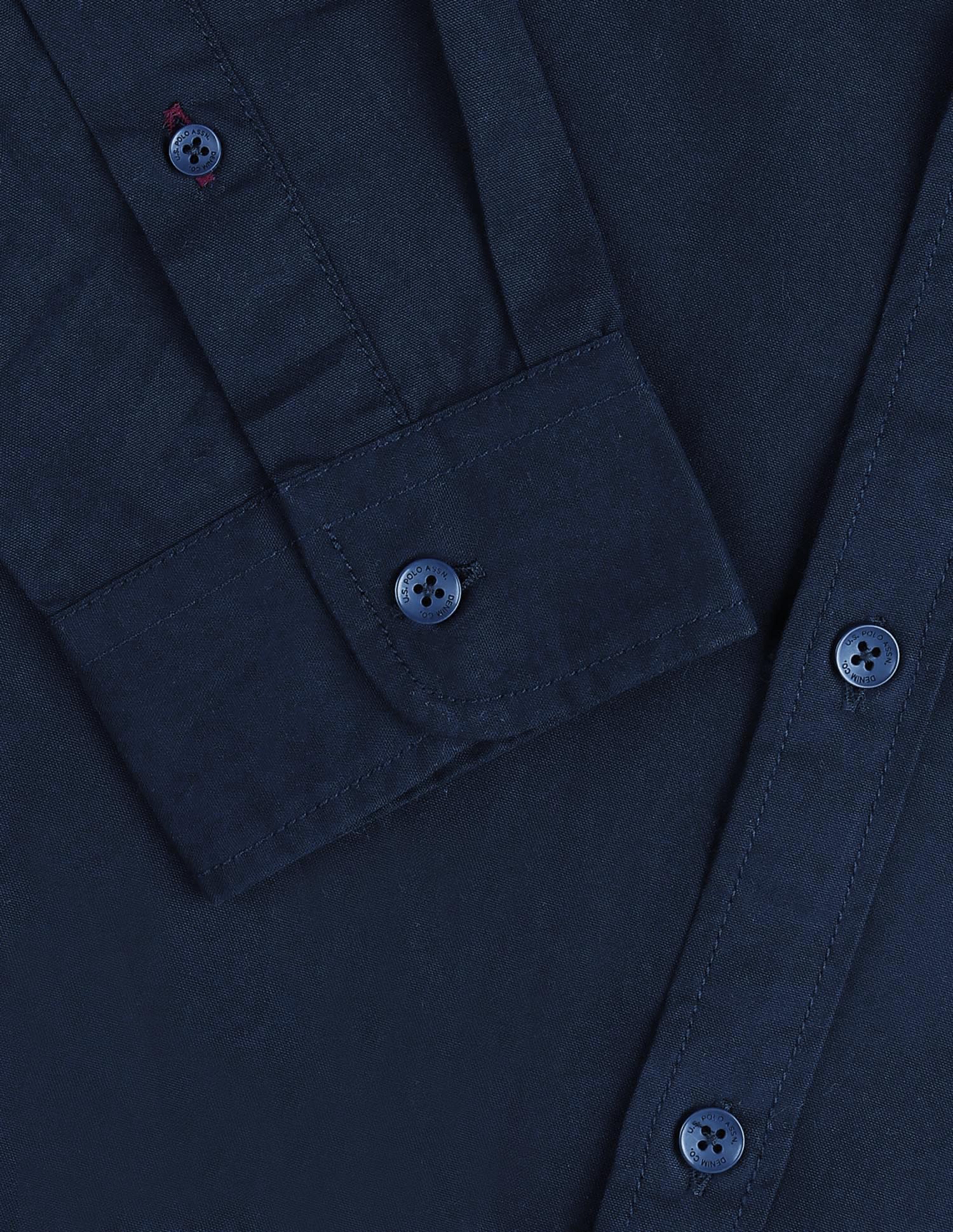 Regular Fit Solid Shirt - Image 8