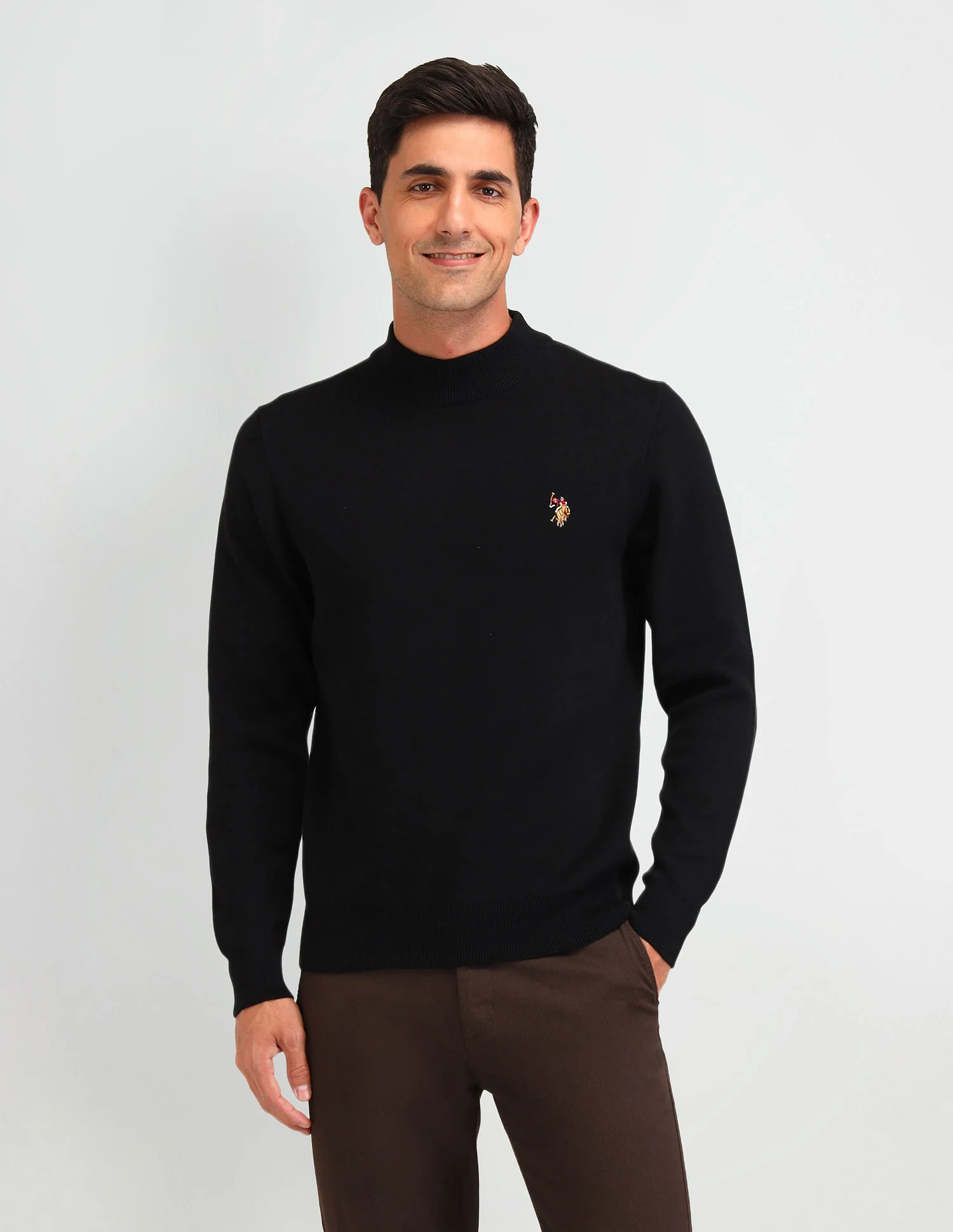 Regular Fit Solid Sweater - Image 6