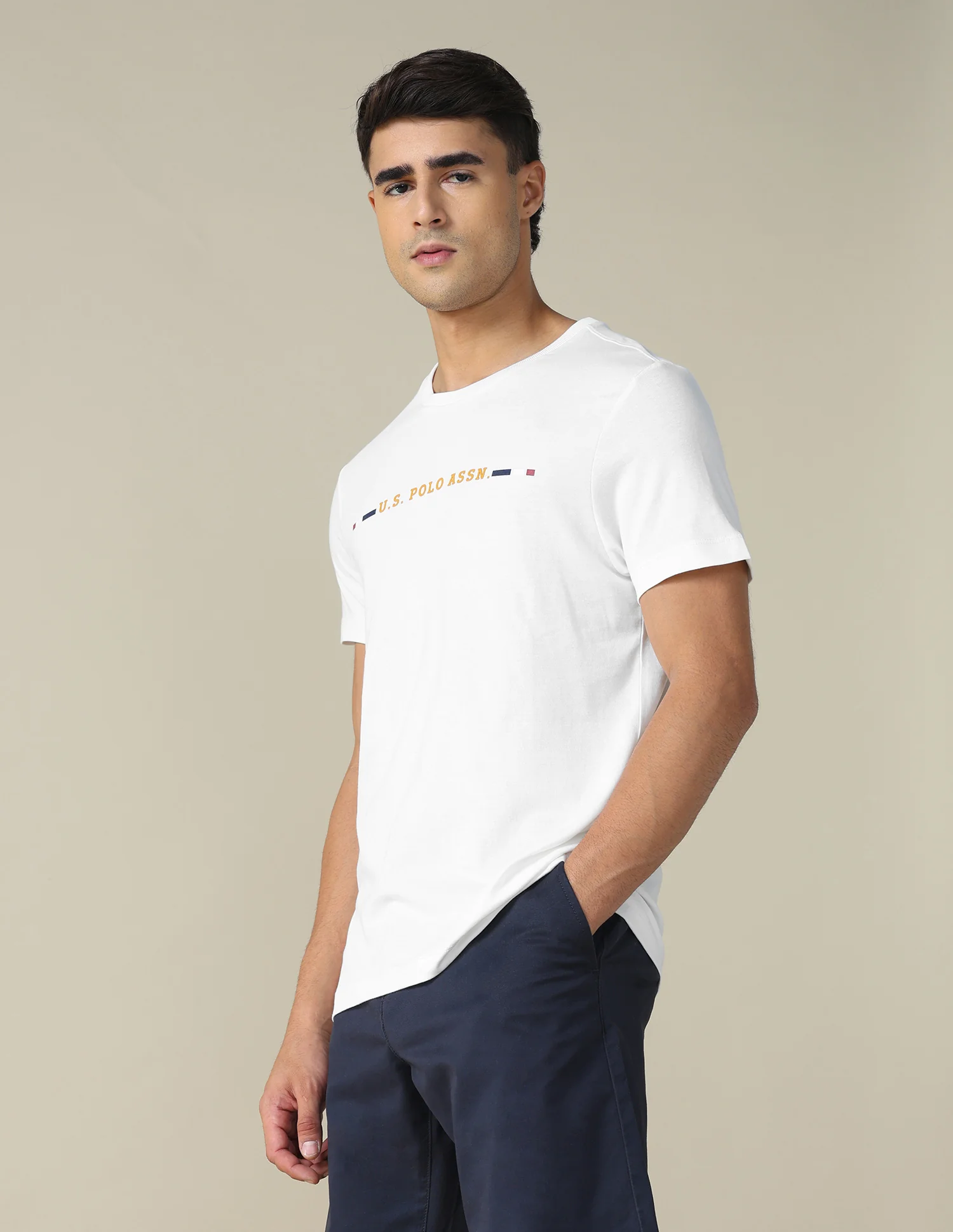 Regular Fit Solid T-shirt - Image 4