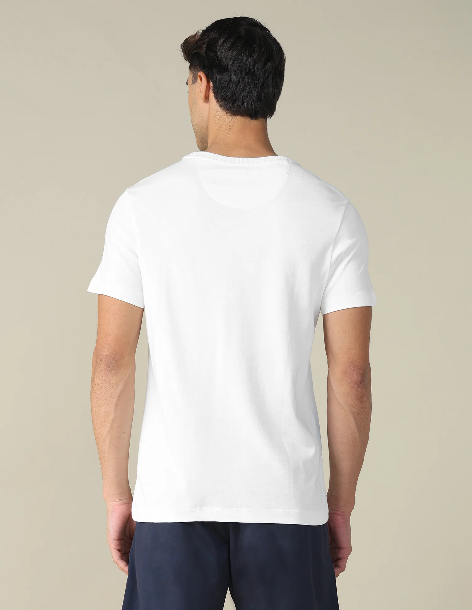 Regular Fit Solid T-shirt - Image 5
