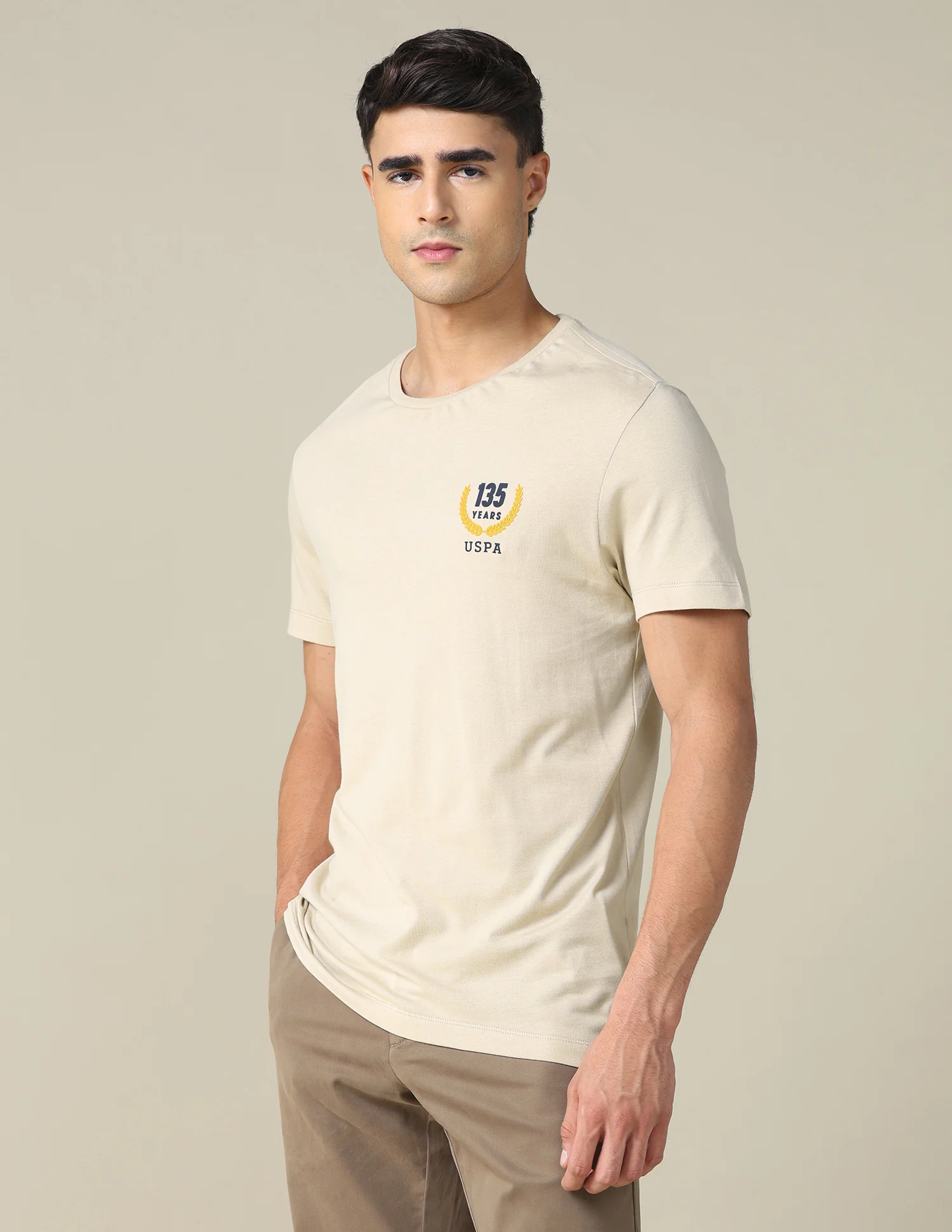 Regular Fit Solid T-shirt - Image 4