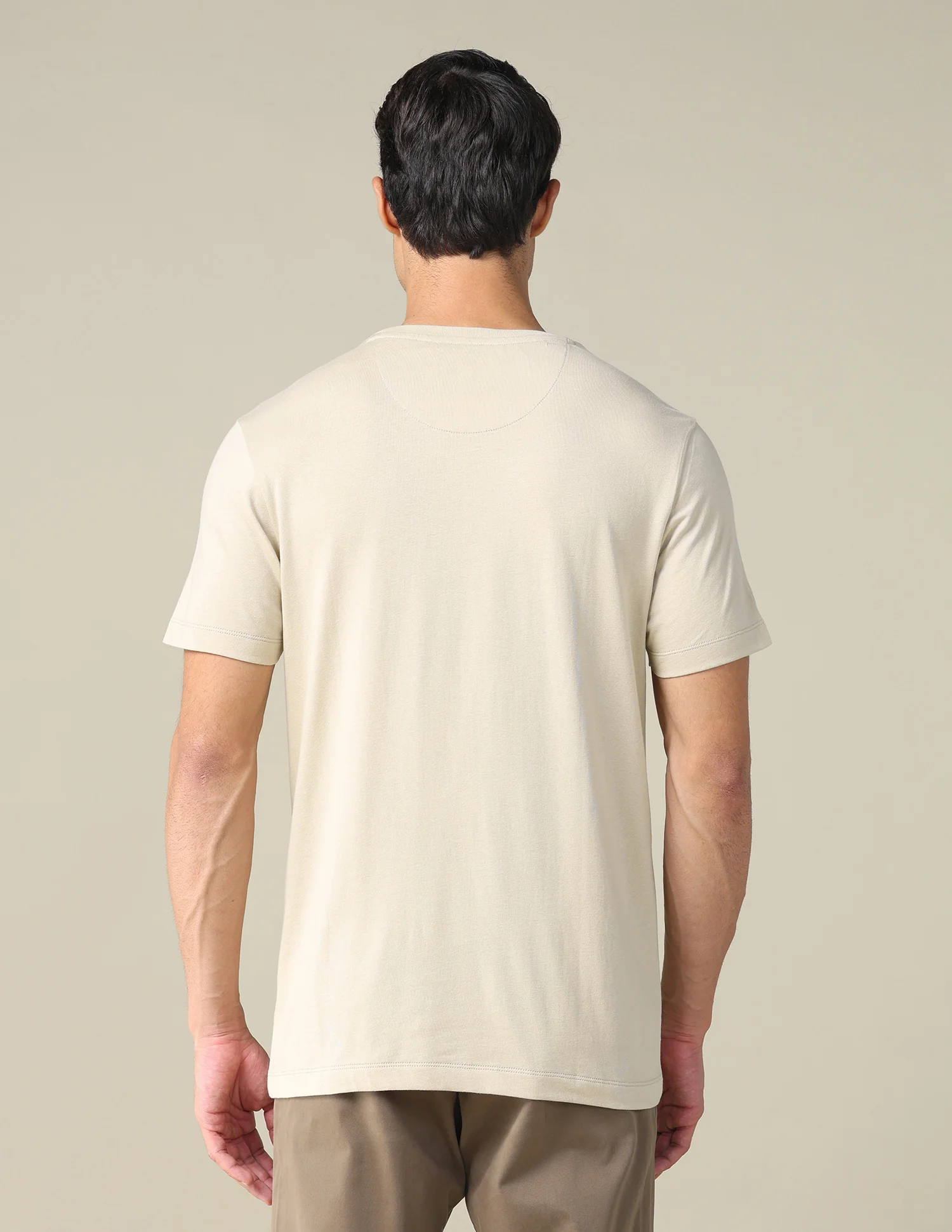 Regular Fit Solid T-shirt - Image 5