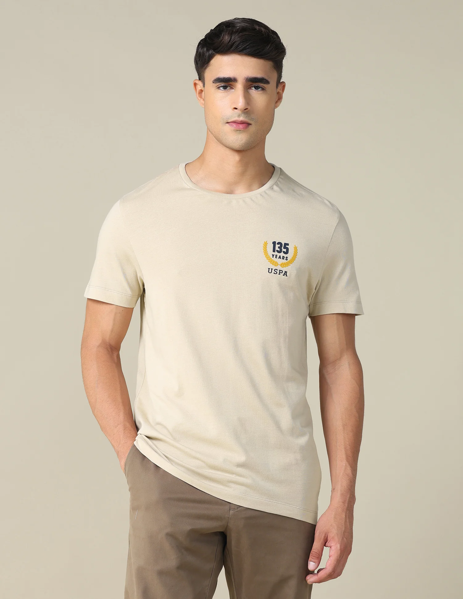 Regular Fit Solid T-shirt - Image 6