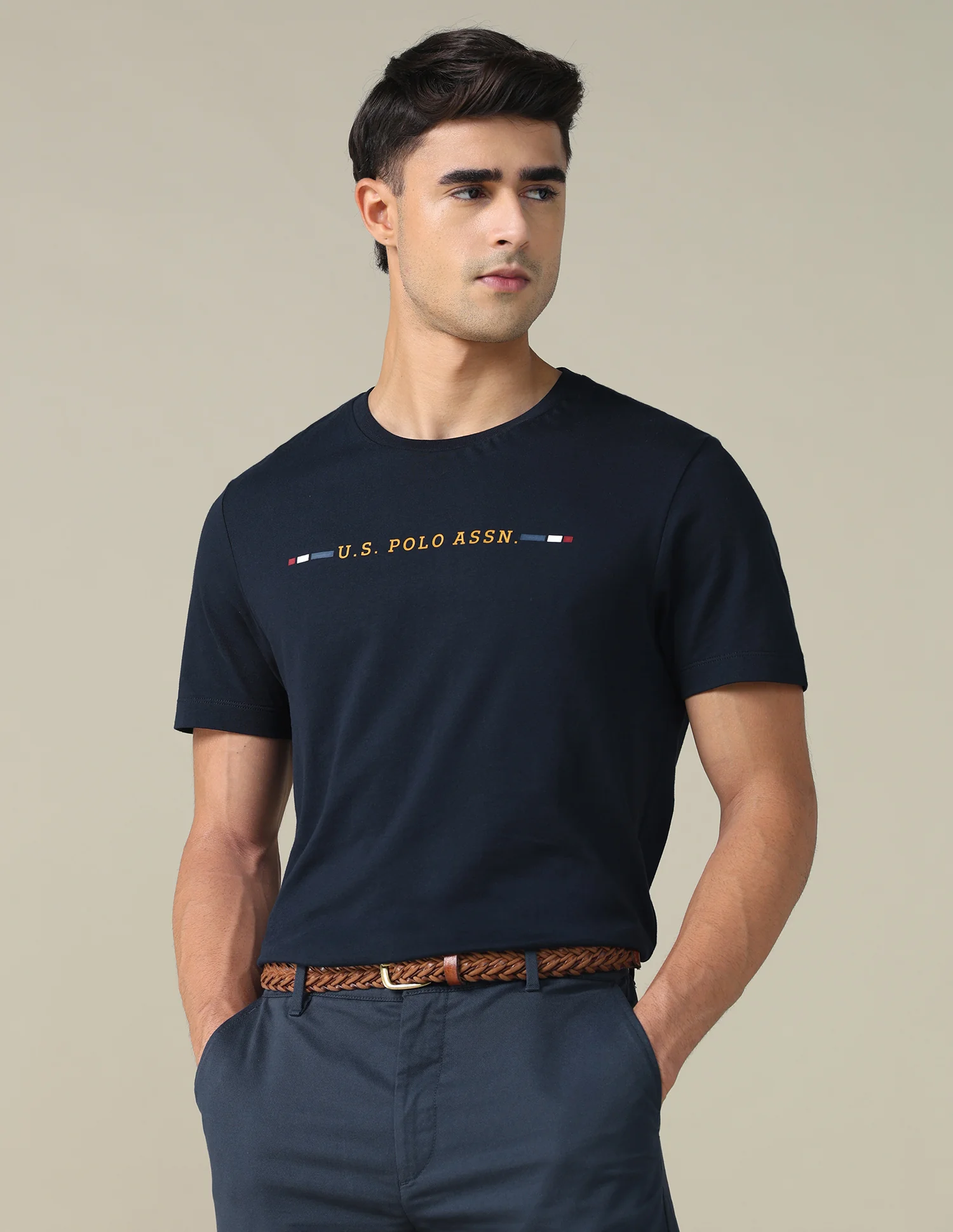 Regular Fit Solid T-shirt