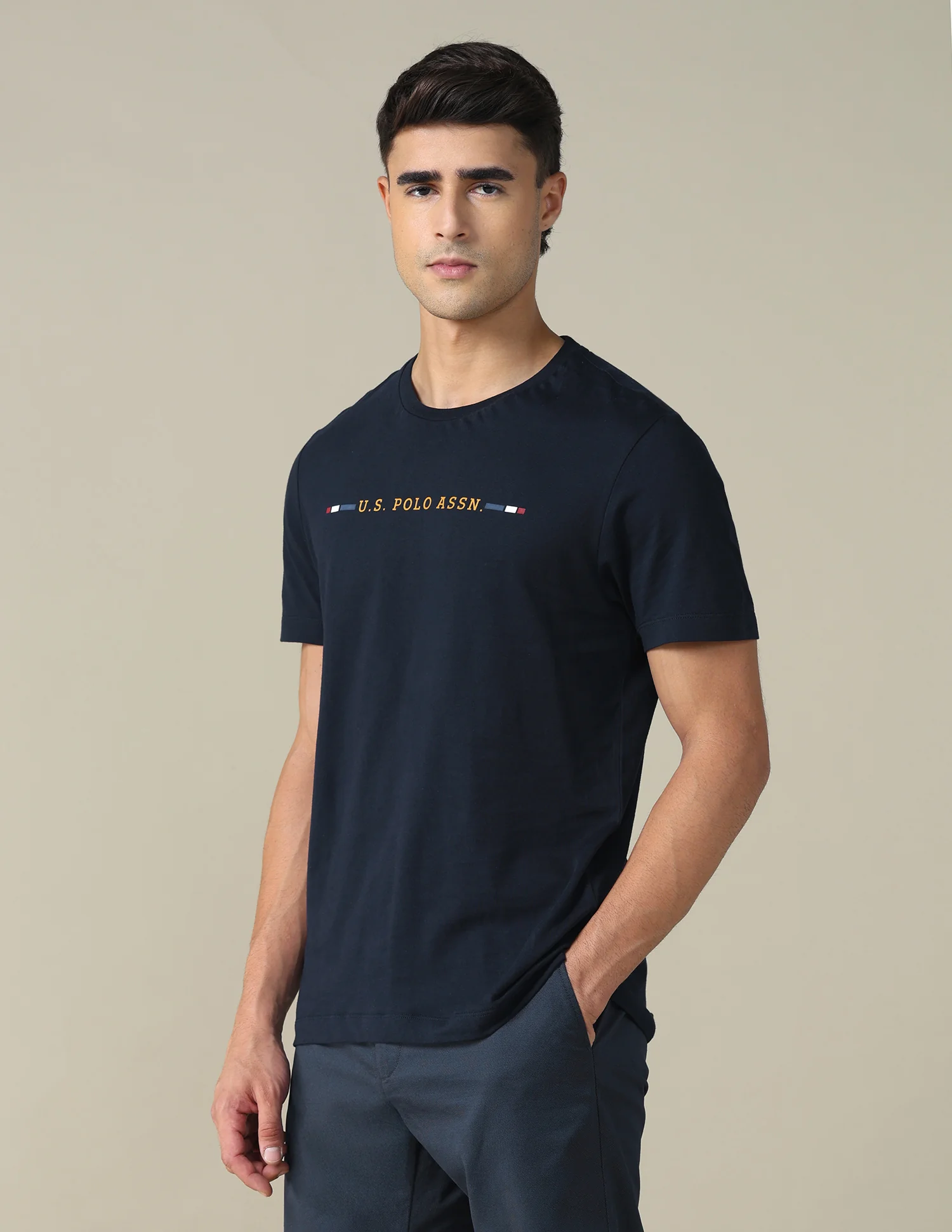 Regular Fit Solid T-shirt - Image 4