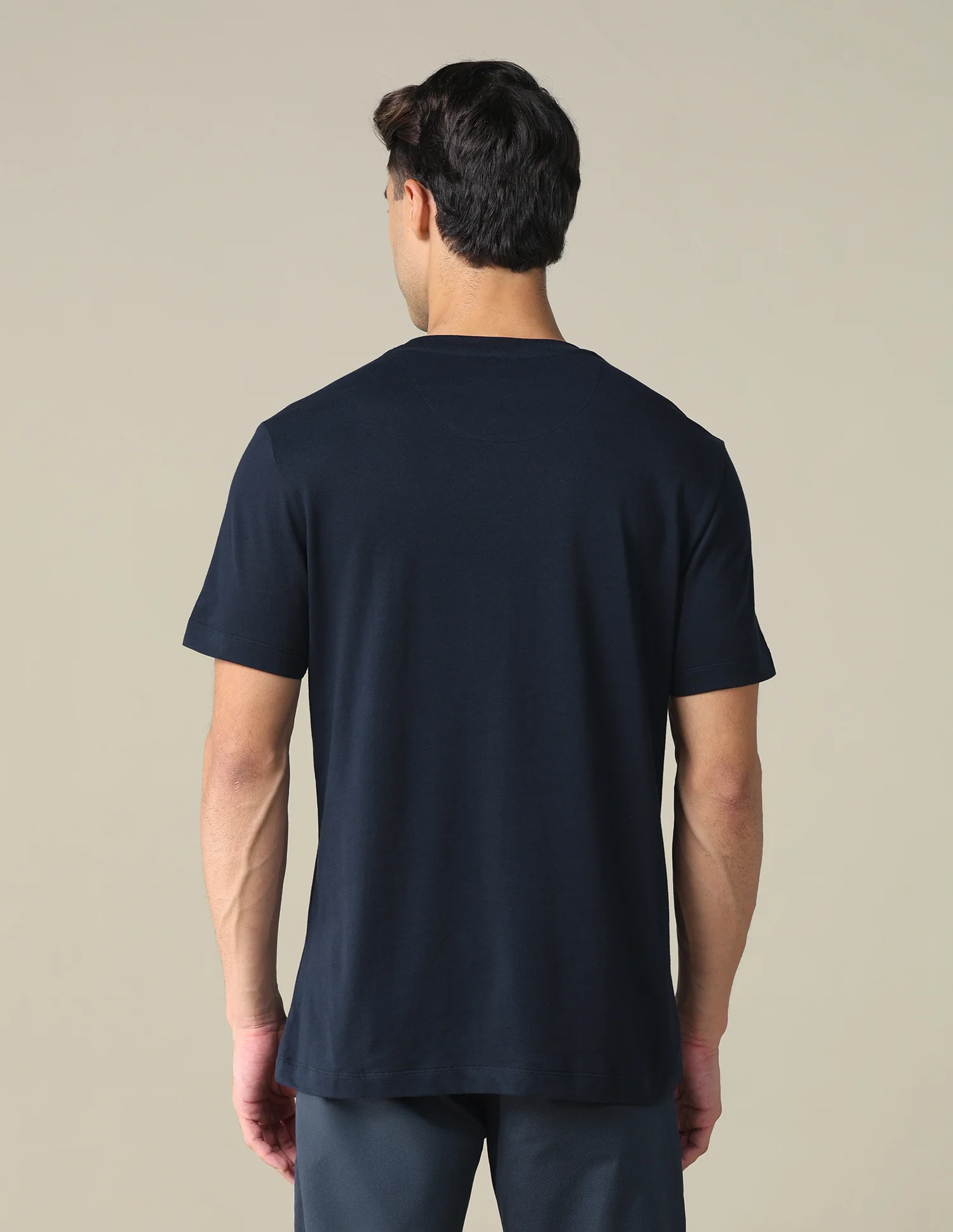 Regular Fit Solid T-shirt - Image 5