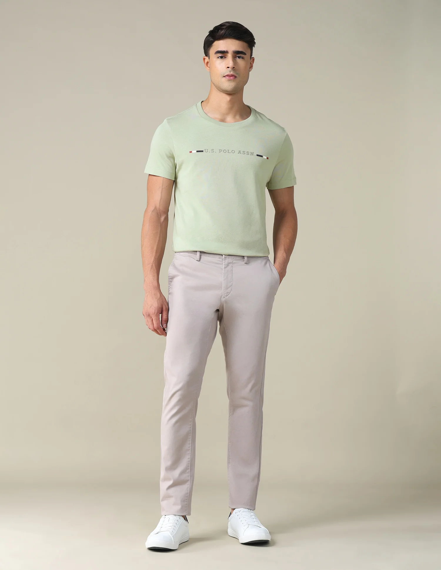 Regular Fit Solid T-shirt - Image 3