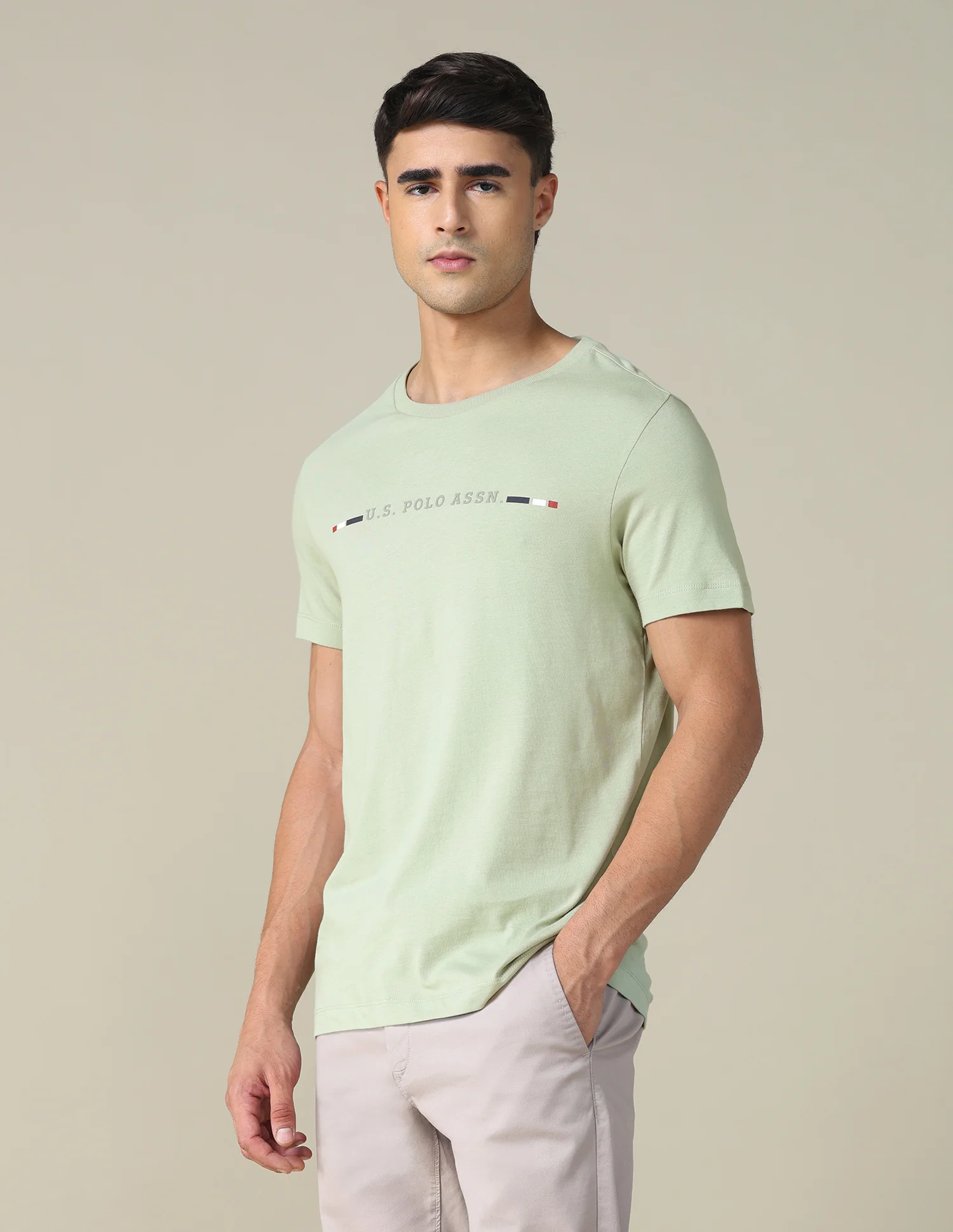 Regular Fit Solid T-shirt - Image 4