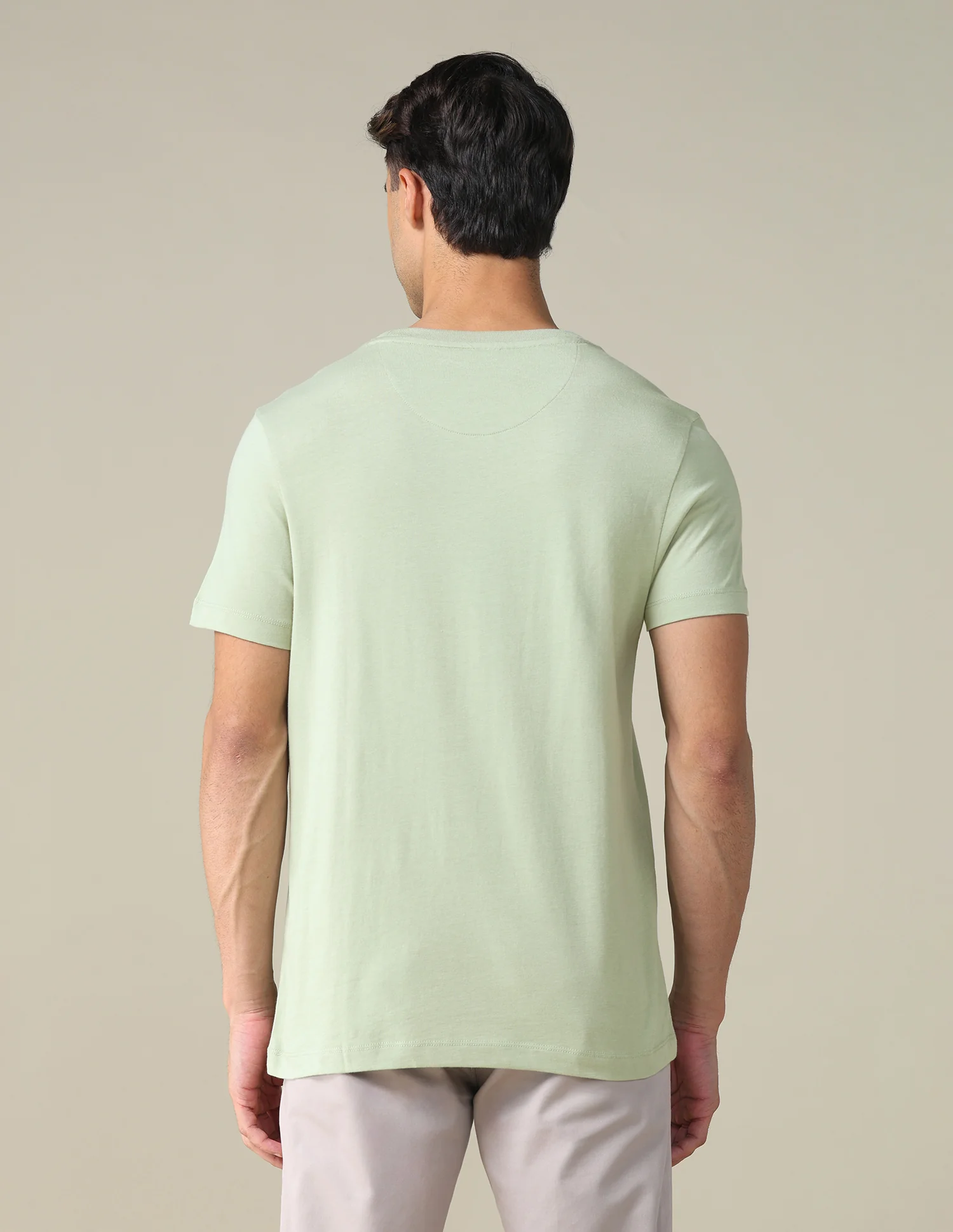 Regular Fit Solid T-shirt - Image 5