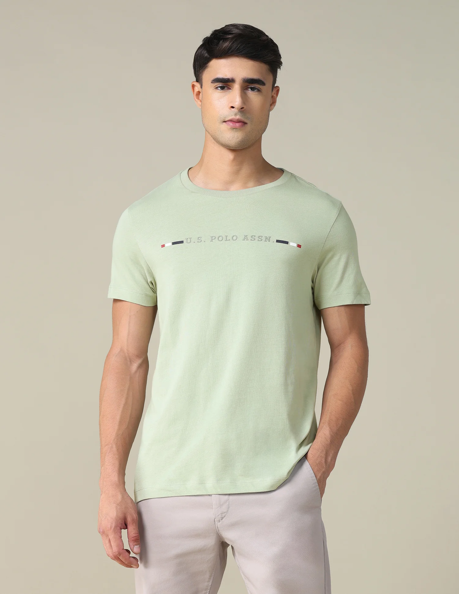 Regular Fit Solid T-shirt - Image 6