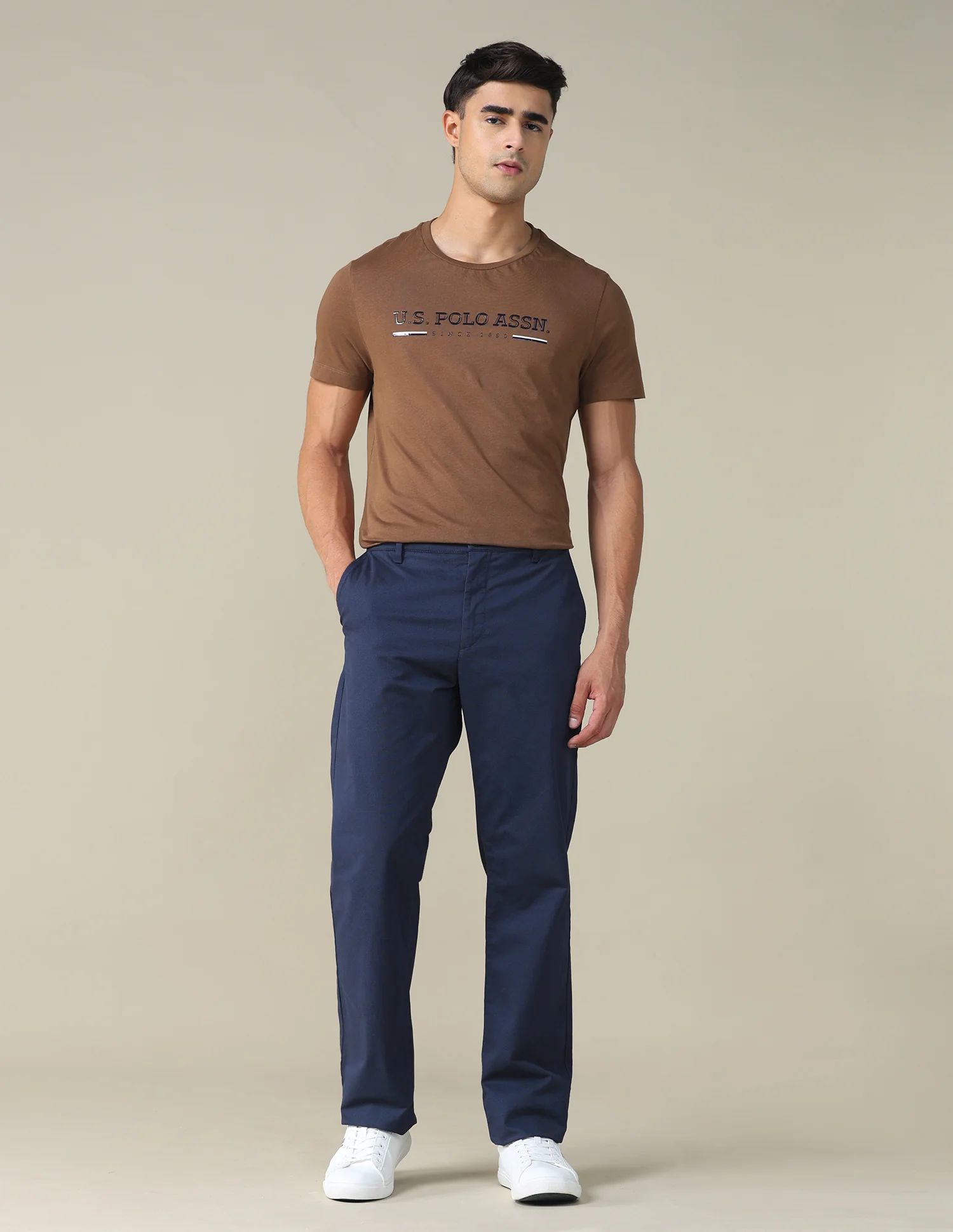 Regular Fit Solid T-shirt - Image 3