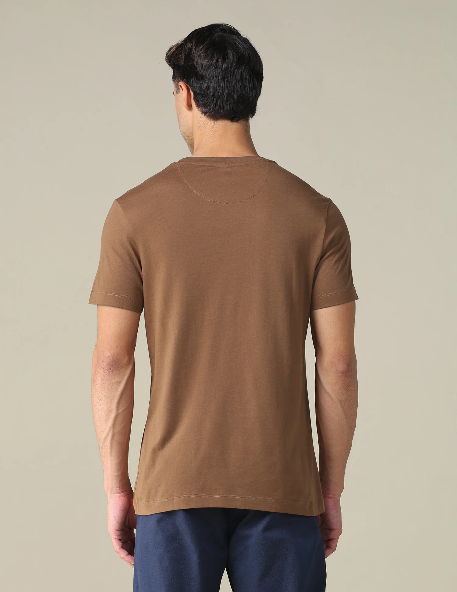 Regular Fit Solid T-shirt - Image 5
