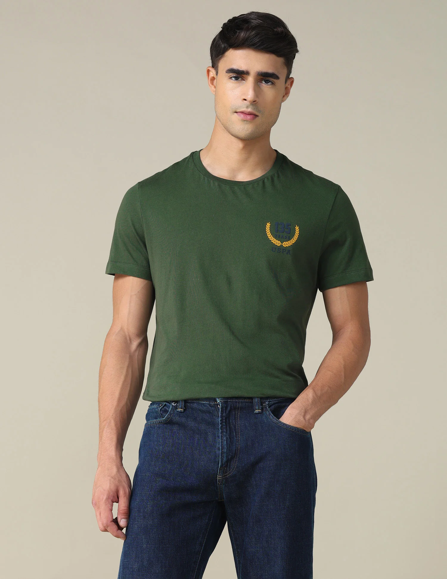 Regular Fit Solid T-shirt