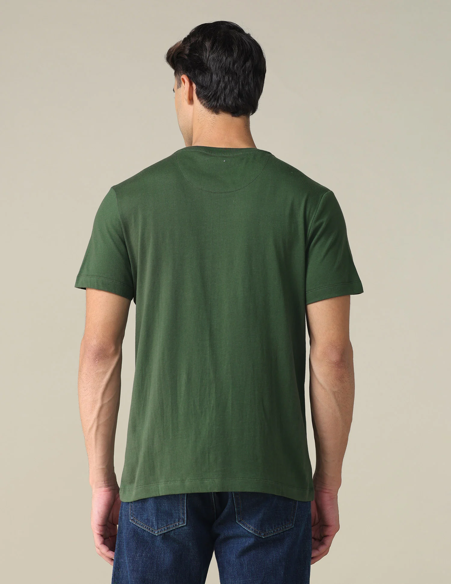 Regular Fit Solid T-shirt - Image 5