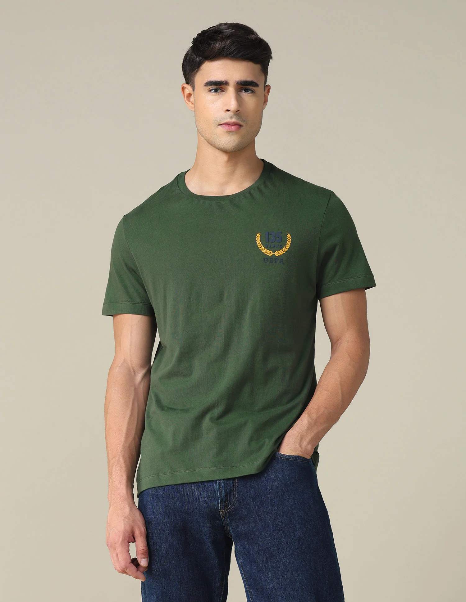 Regular Fit Solid T-shirt - Image 6