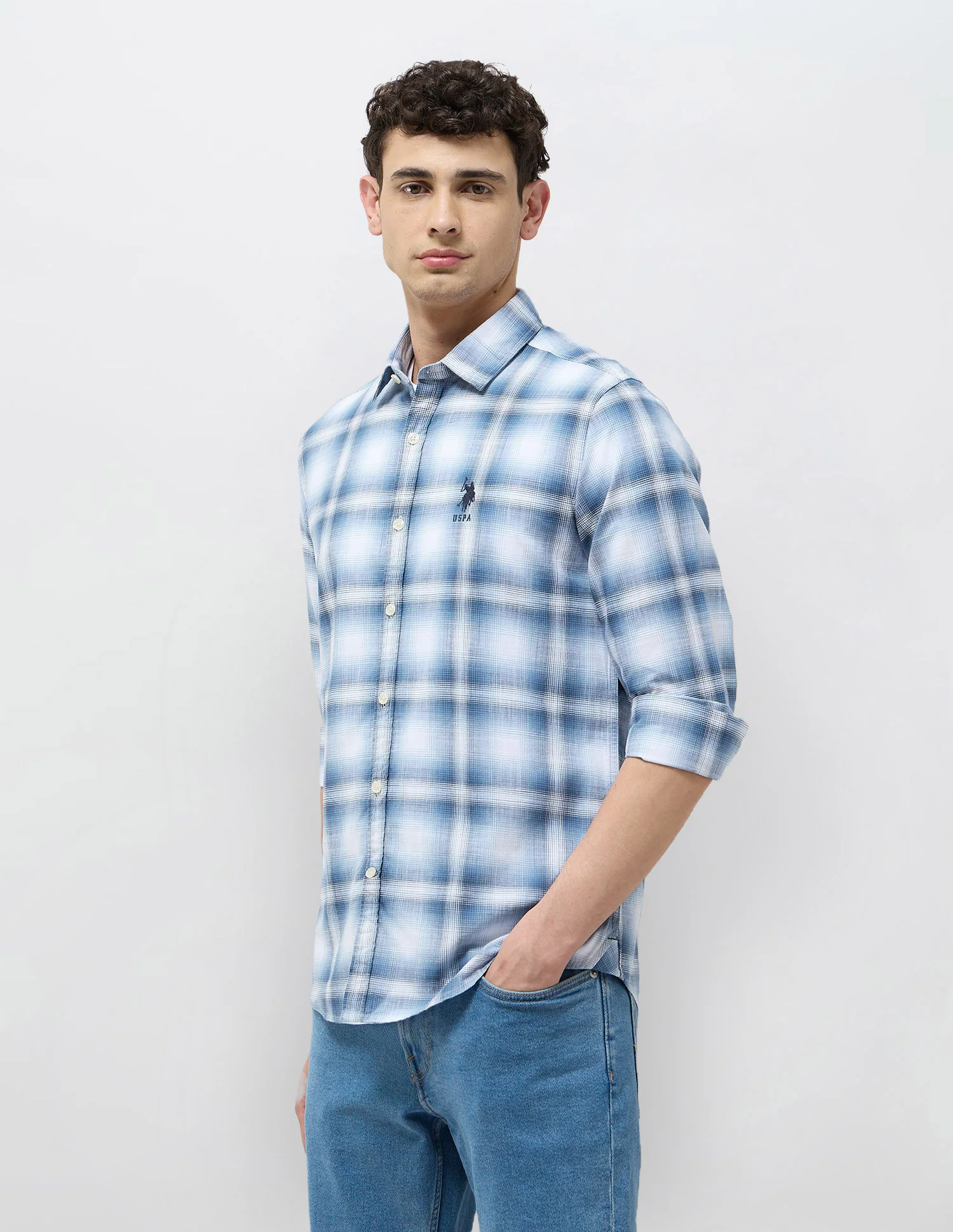 Regular Fit Tartan Checked Shirt - Image 4