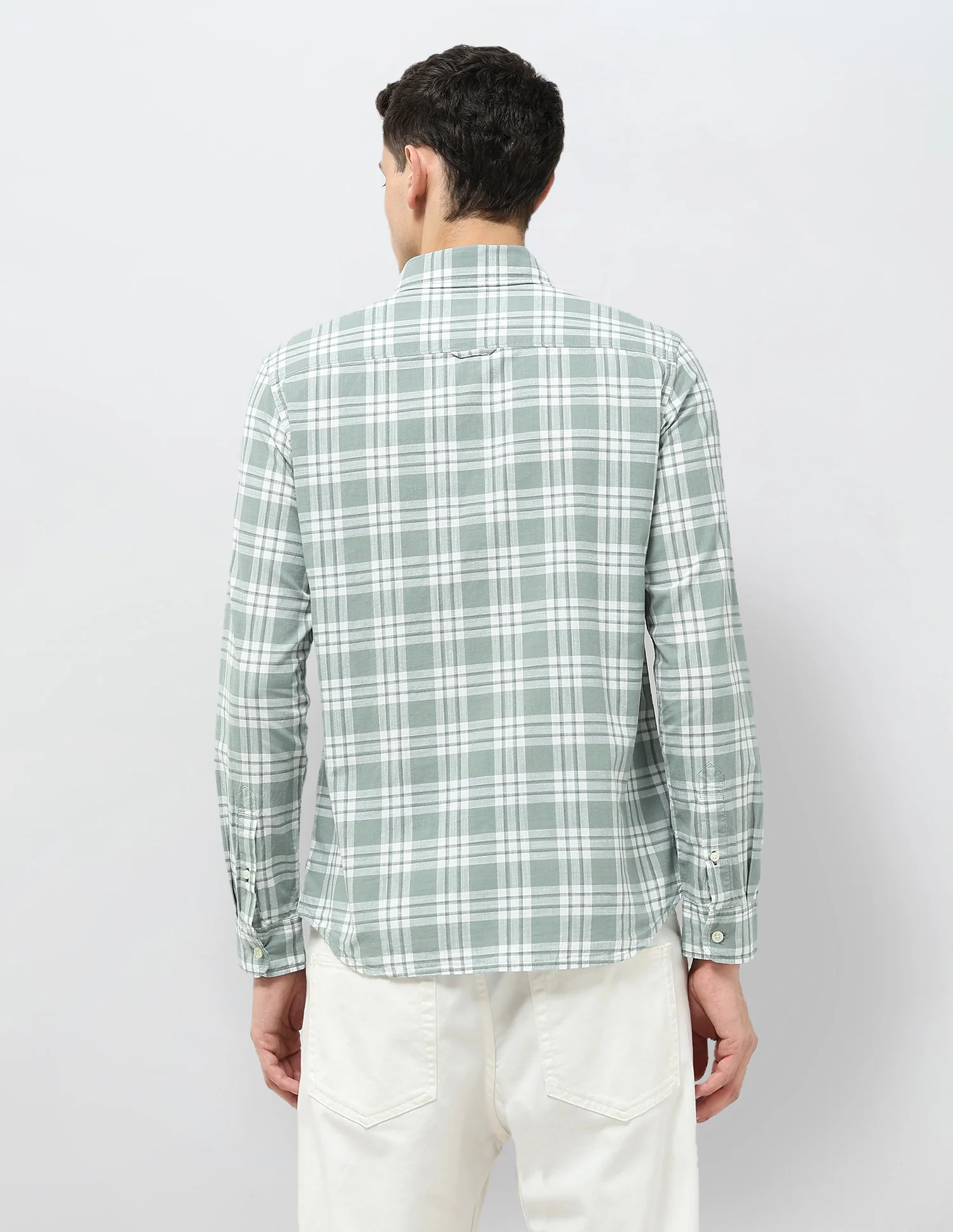 Regular Fit Tartan Checked Shirt - Image 5