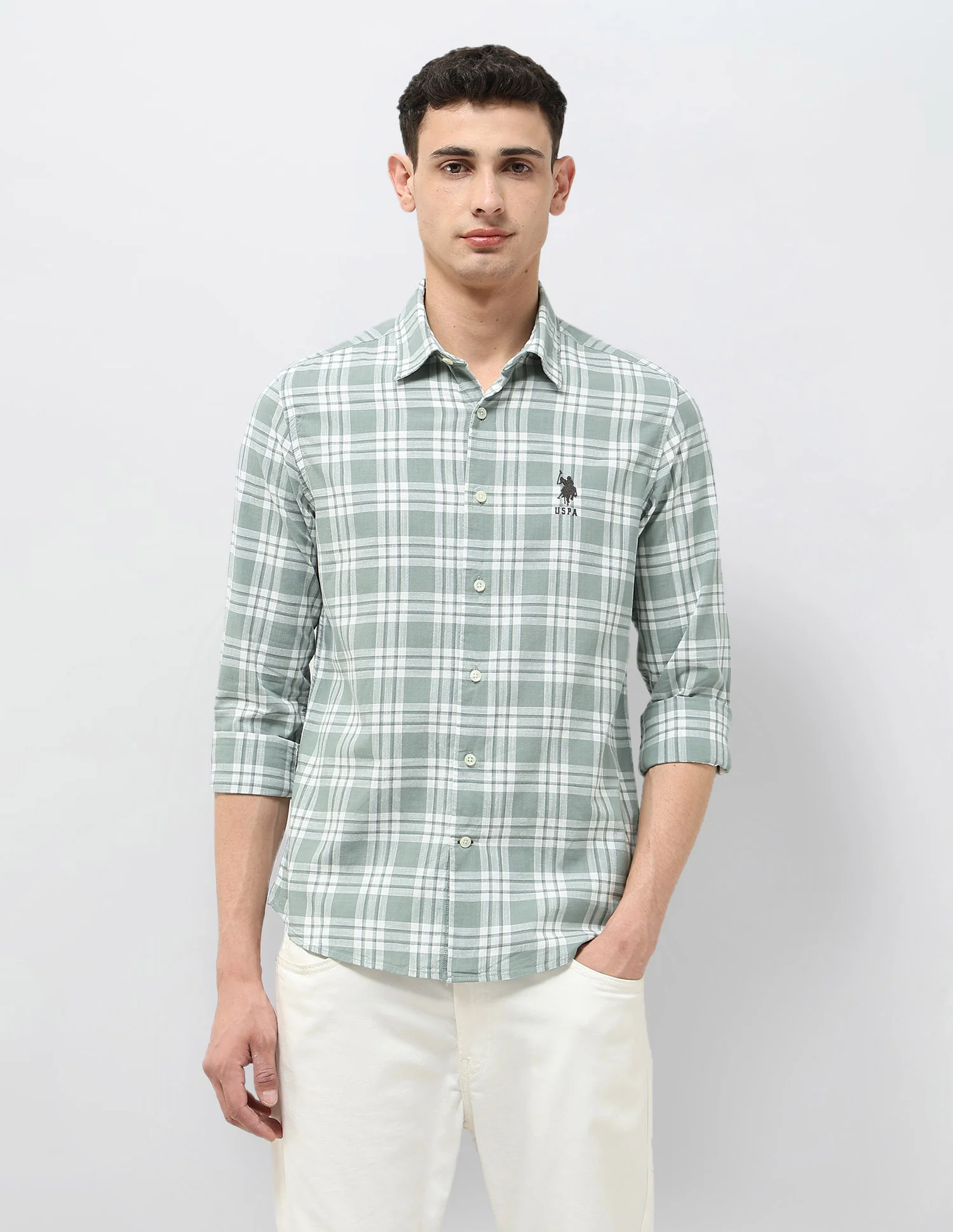 Regular Fit Tartan Checked Shirt - Image 6