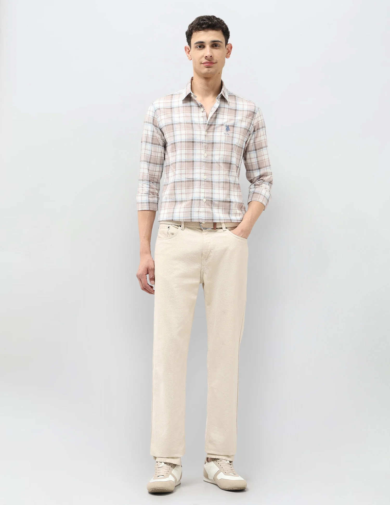 Regular Fit Tartan Checked Shirt - Image 3