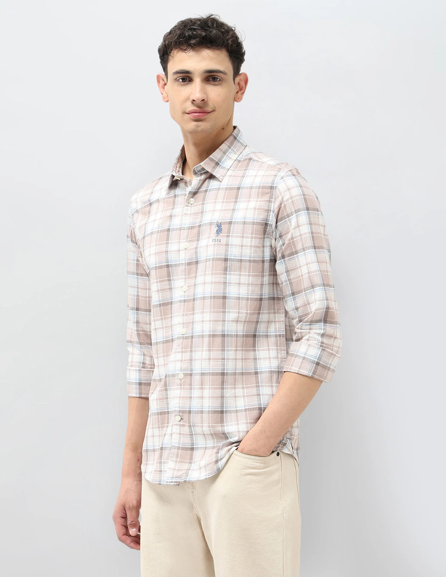 Regular Fit Tartan Checked Shirt - Image 4