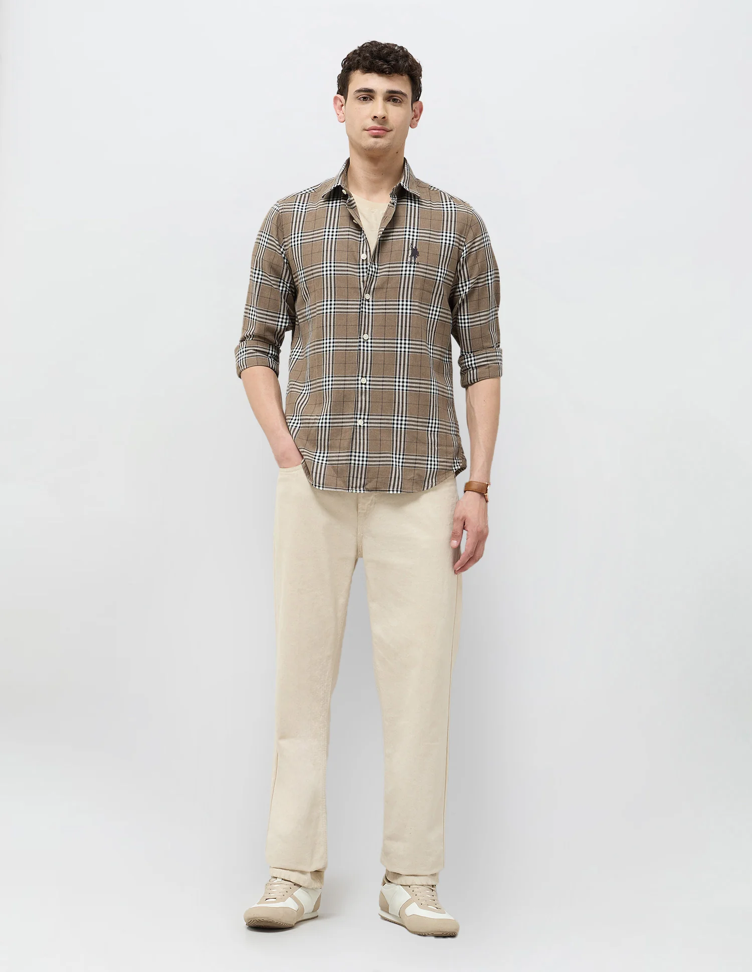 Regular Fit Tartan Checked Shirt - Image 3