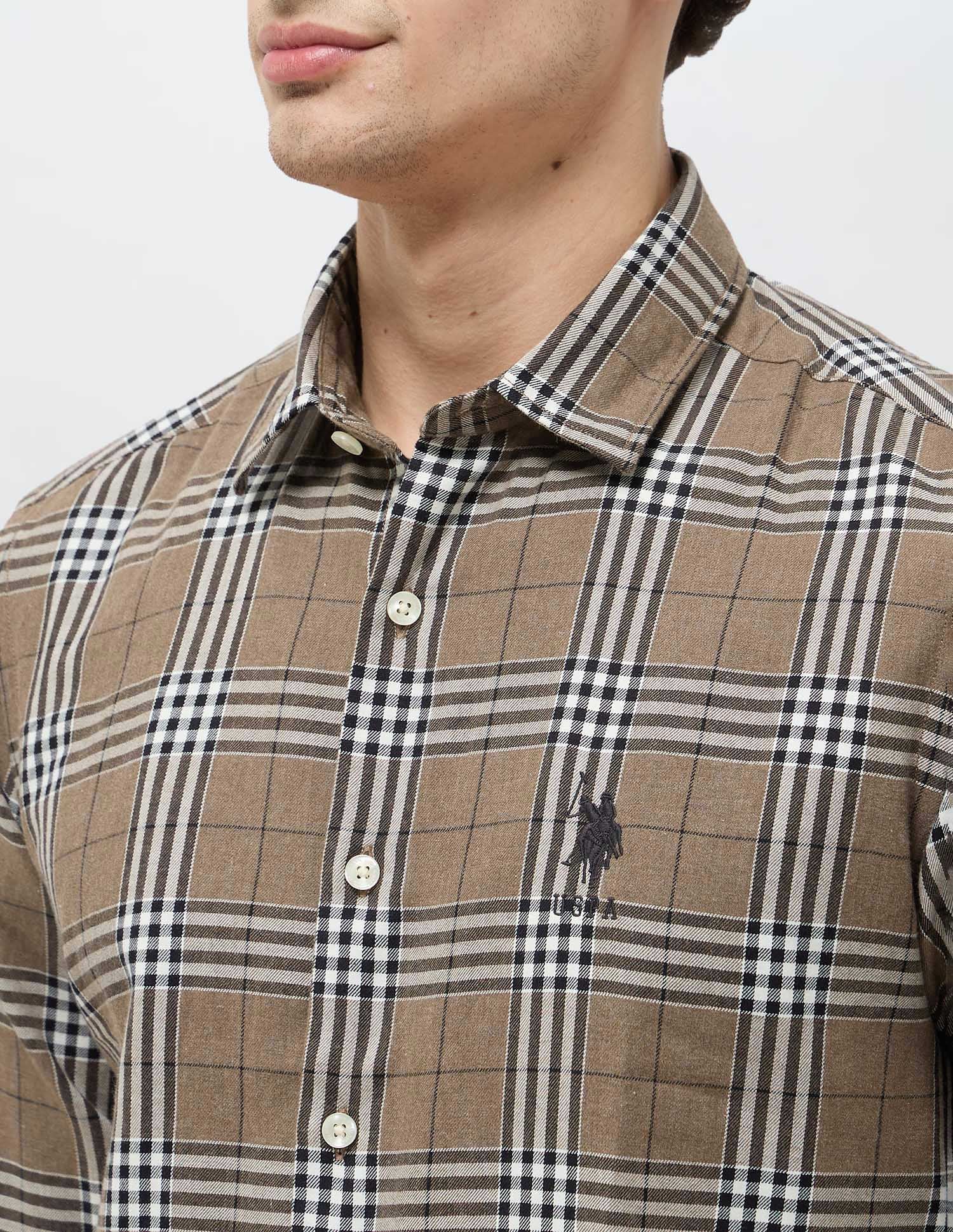 Regular Fit Tartan Checked Shirt - Image 7