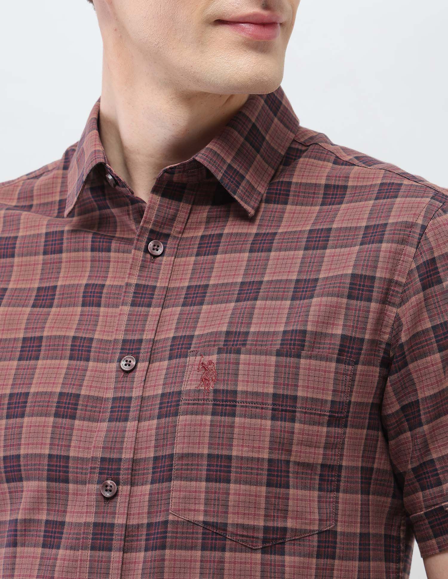 Regular Fit Tartan Checked Sotogrande Shirt - Image 7